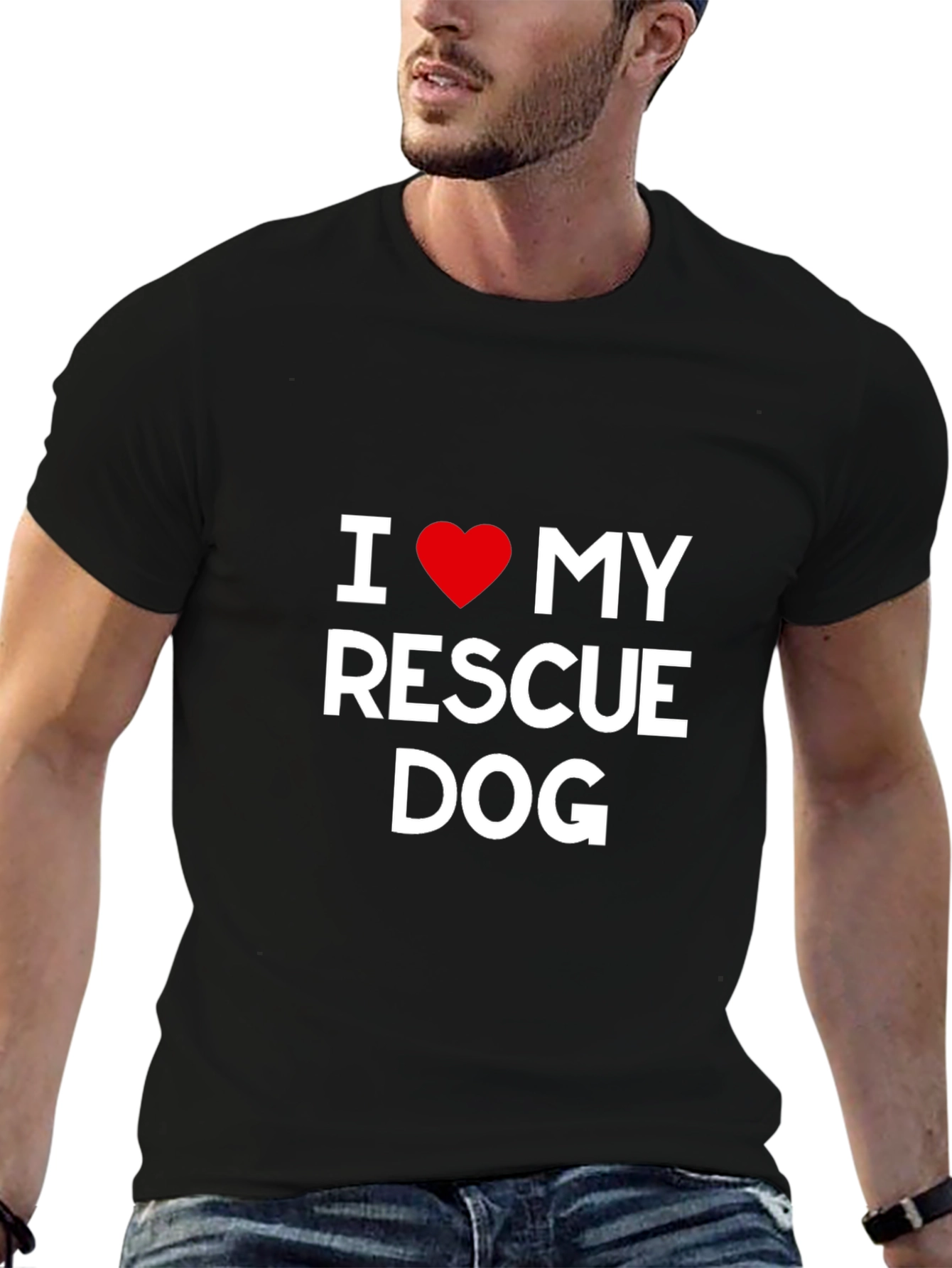 I Love My Rescue Dog T-Shirt