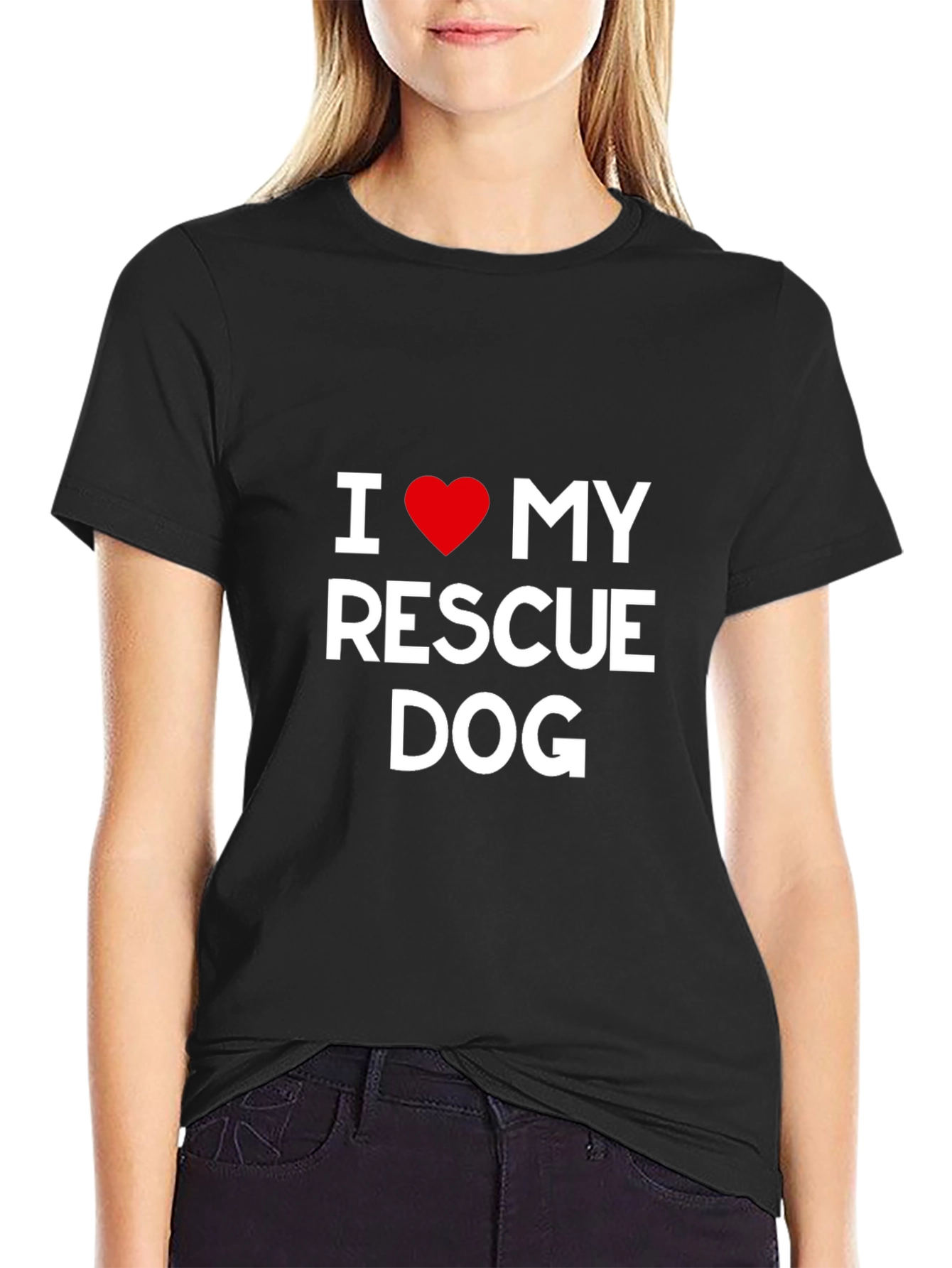 I Love My Rescue Dog T-Shirt