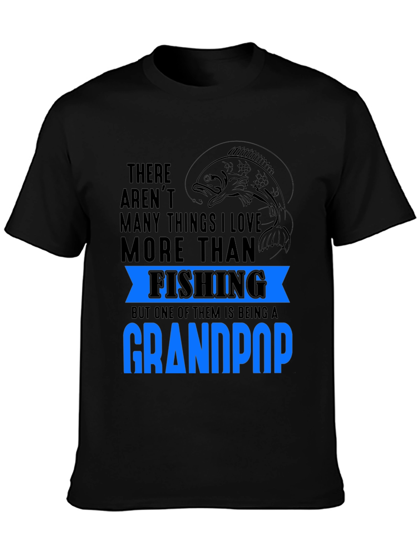 Fishing Grandpop T-Shirt: Love for Fishing & Grandkids