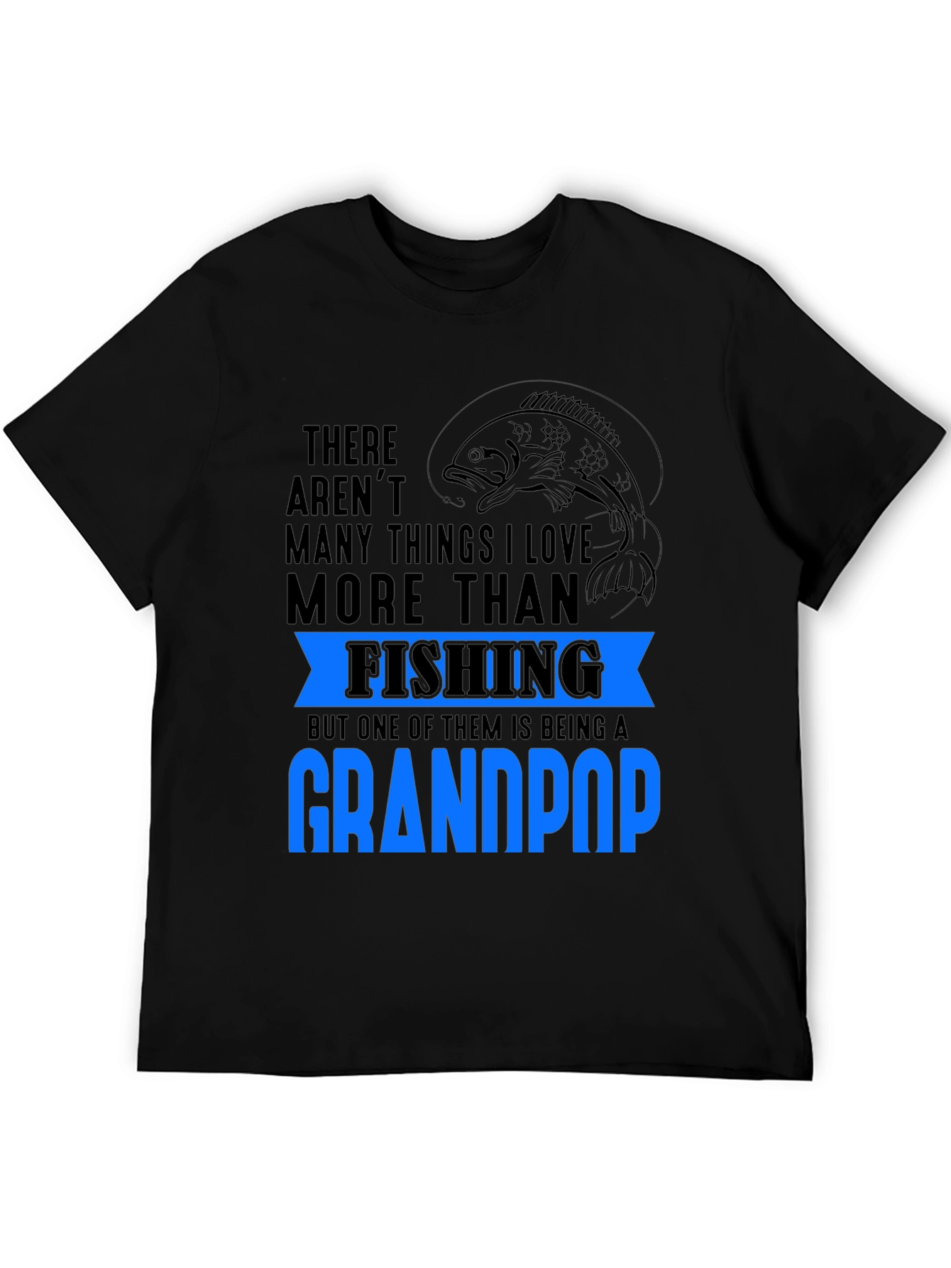 Fishing Grandpop T-Shirt: Love for Fishing & Grandkids