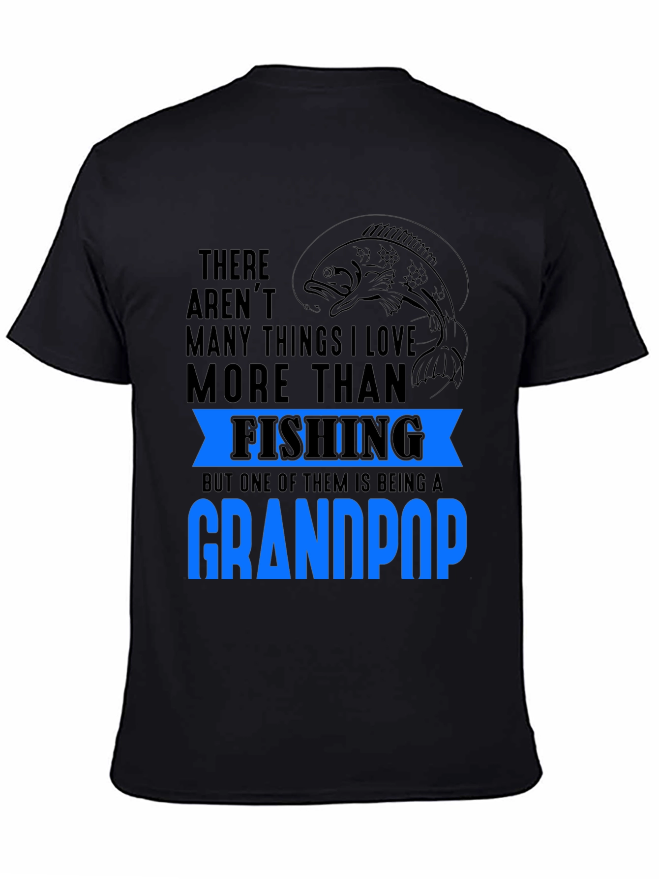 Fishing Grandpop T-Shirt: Love for Fishing & Grandkids