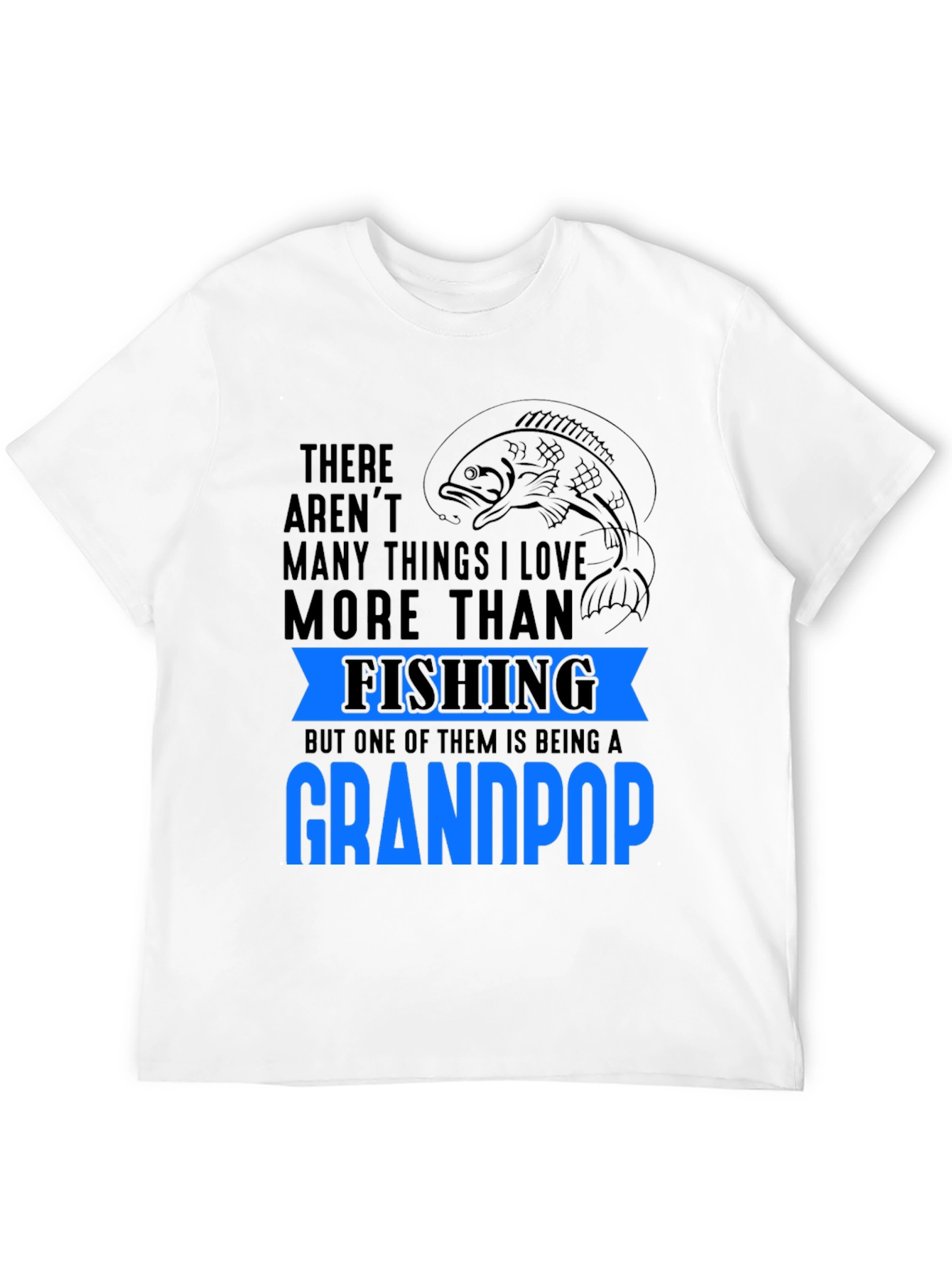 Fishing Grandpop T-Shirt: Love for Fishing & Grandkids
