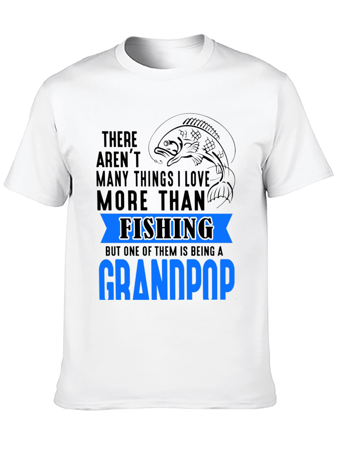 Fishing Grandpop T-Shirt: Love for Fishing & Grandkids