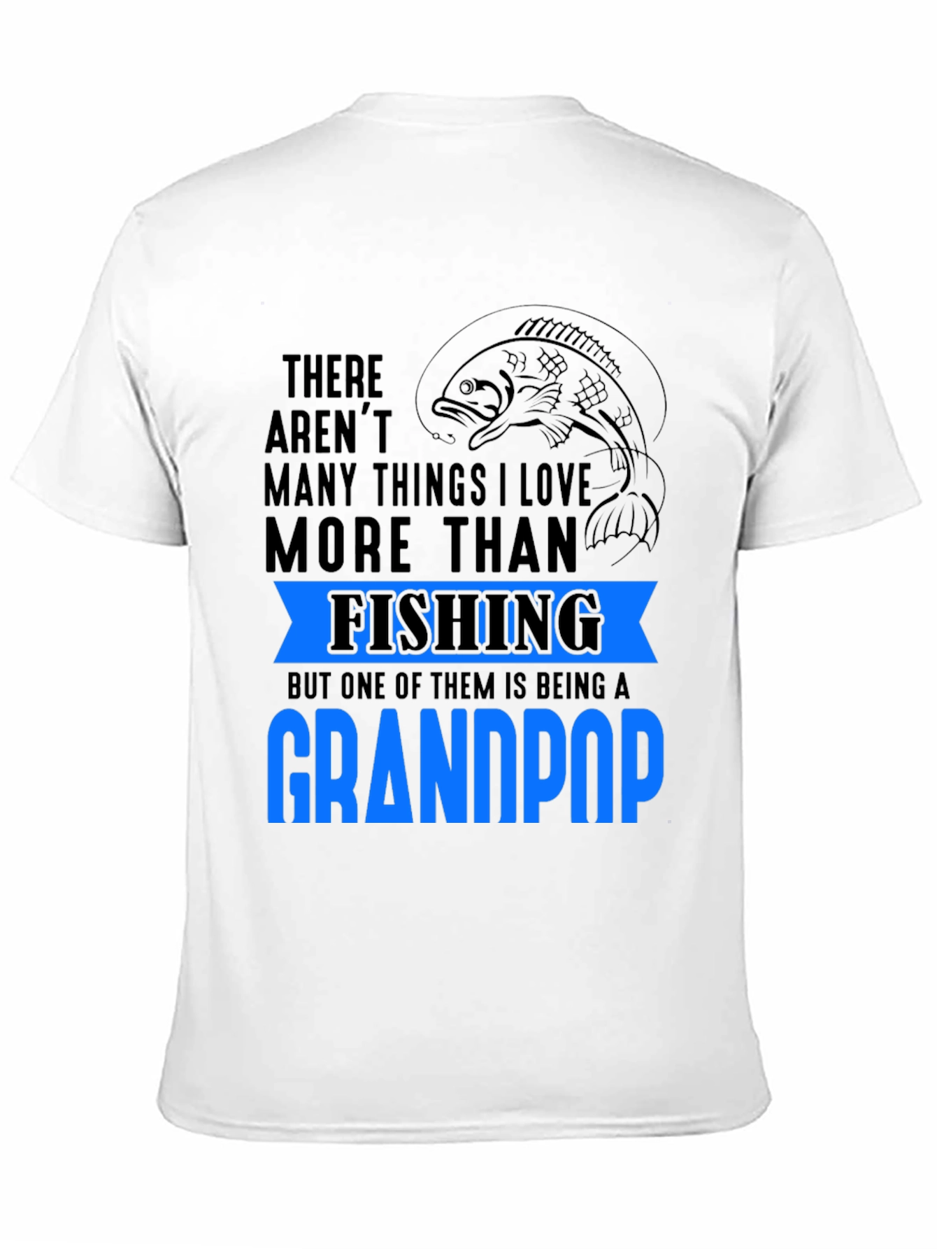 Fishing Grandpop T-Shirt: Love for Fishing & Grandkids