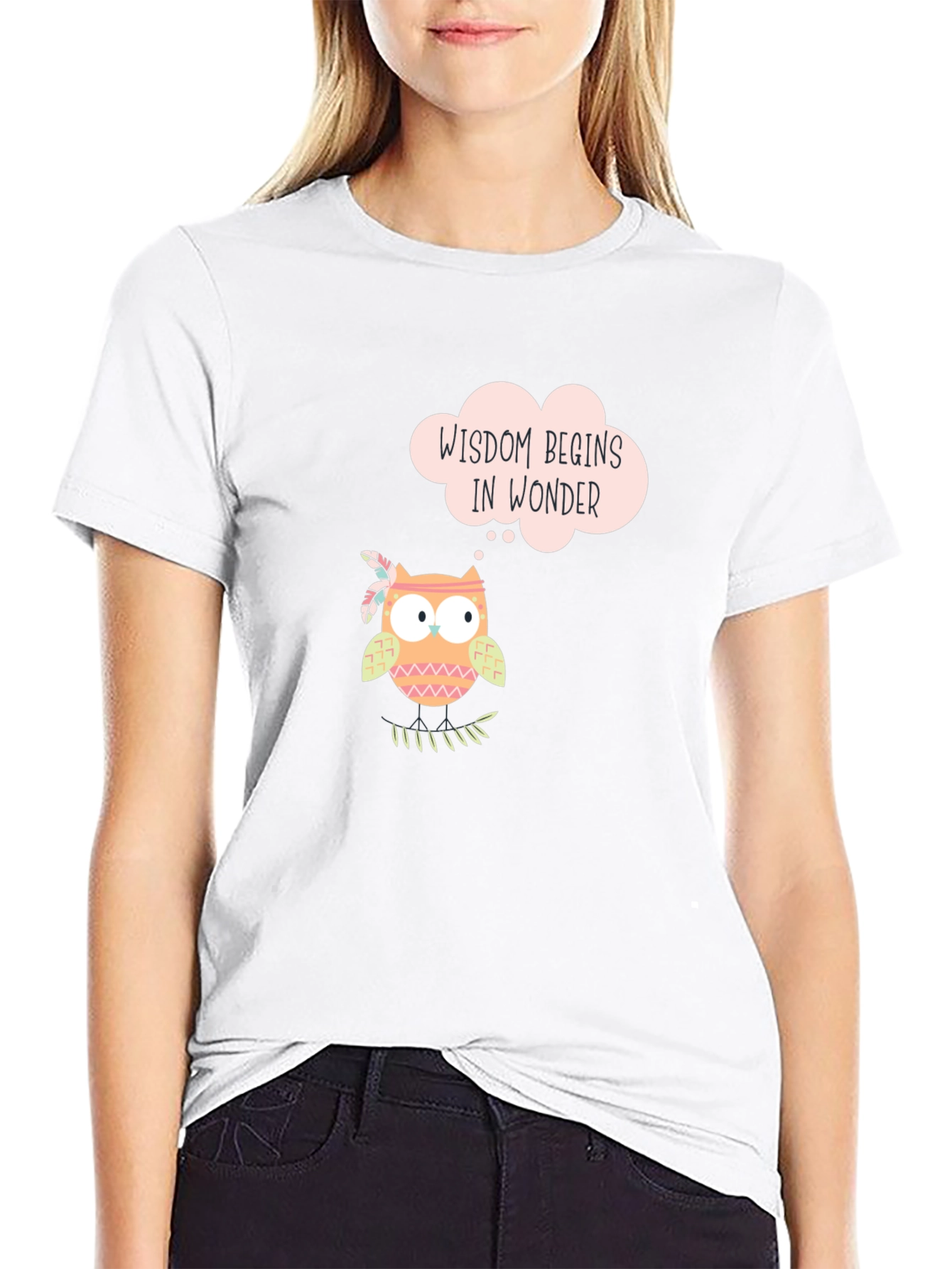 Wisdom Owl T-Shirt - Wonder Begins Within