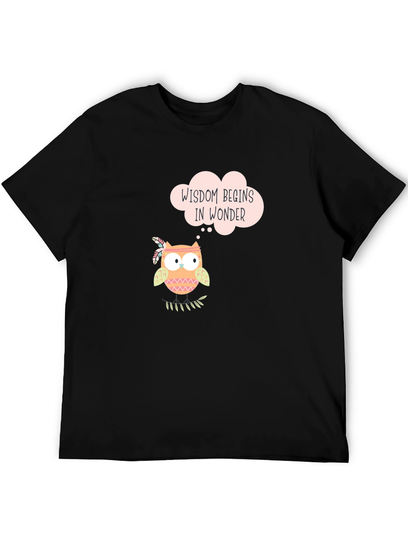 Wisdom Owl T-Shirt - Wonder Begins Within