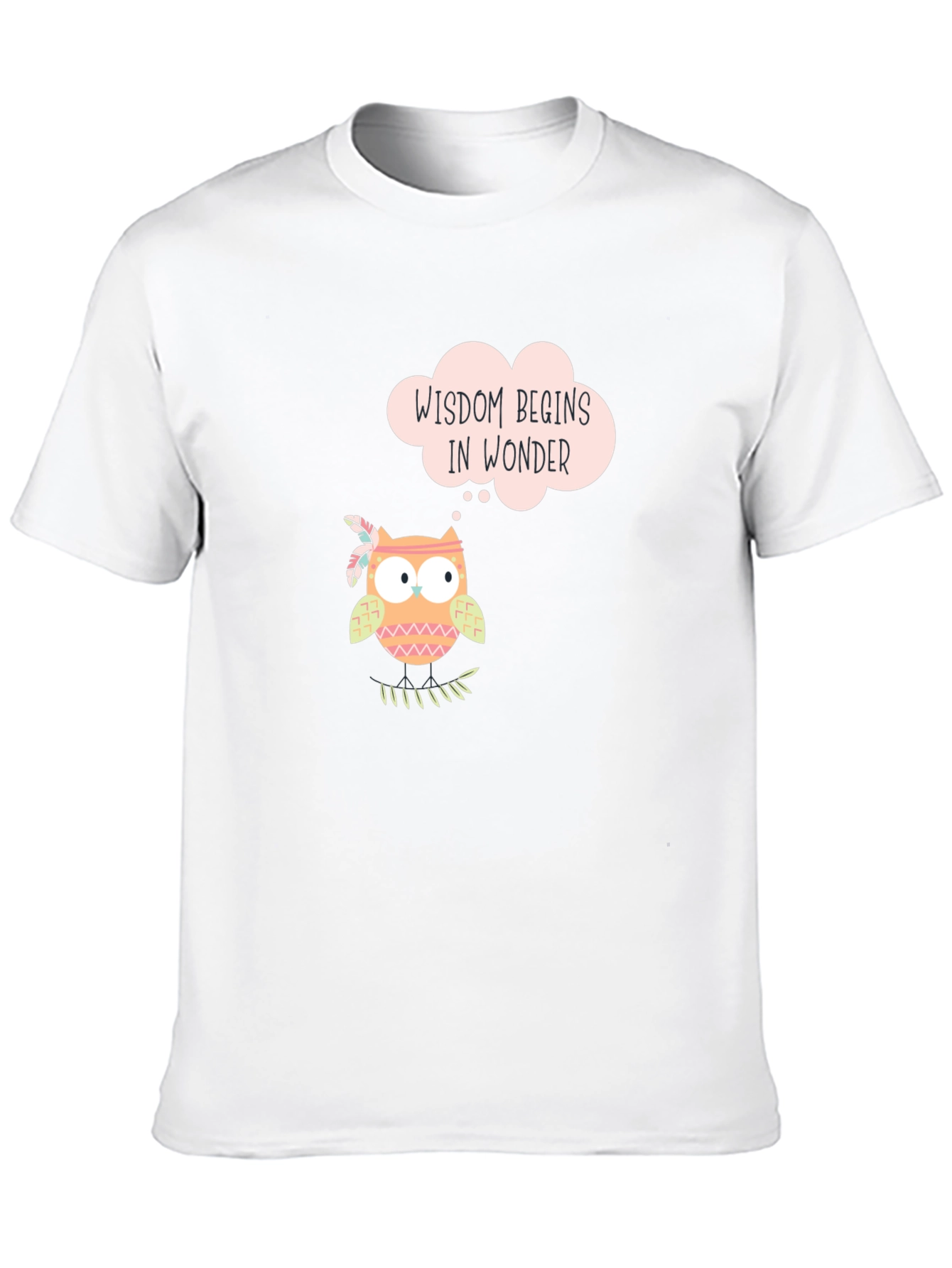 Wisdom Owl T-Shirt - Wonder Begins Within