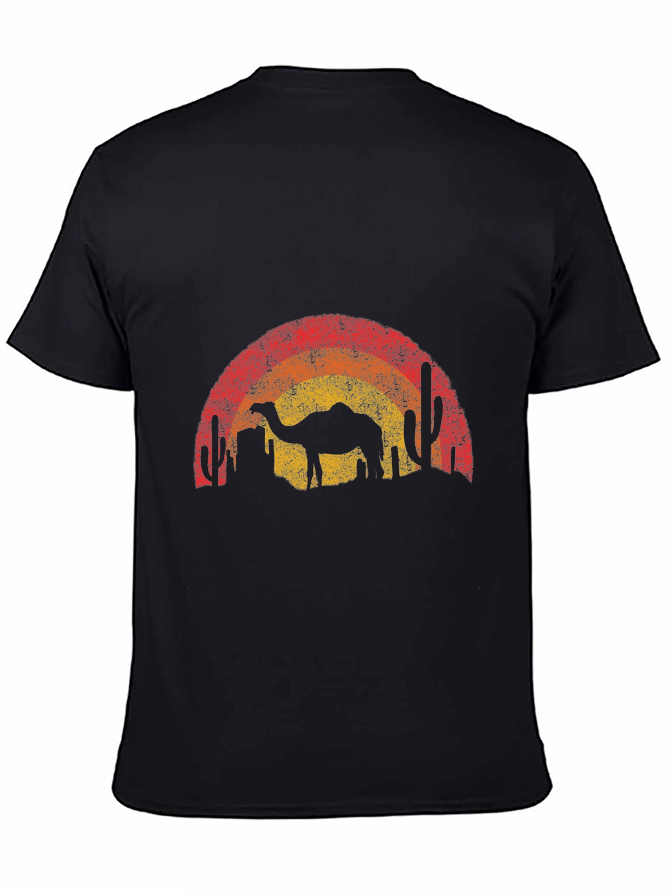 Camel Desert Sunset Graphic Tee