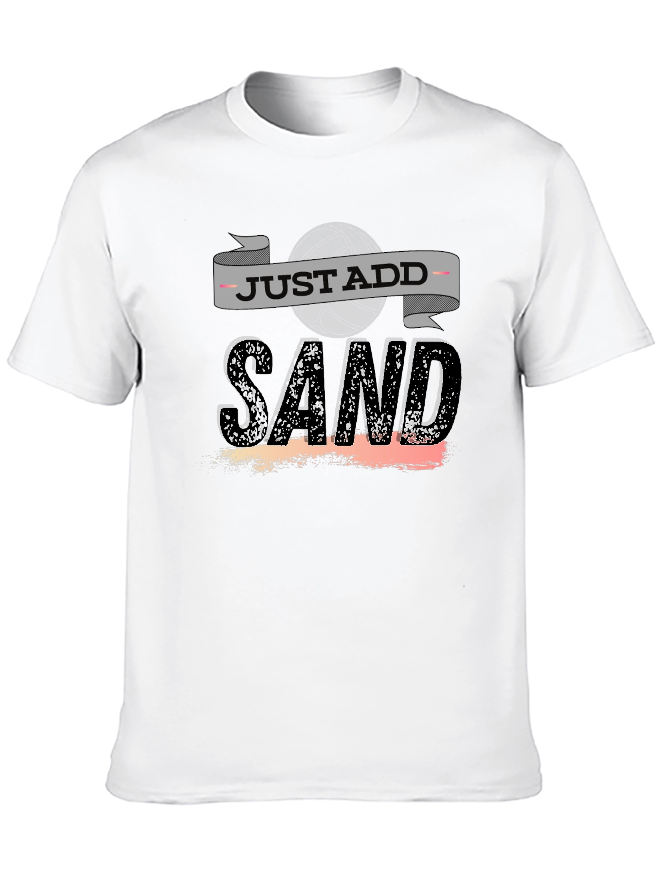 Just Add Sand Black T-Shirt - Beach Lover Apparel