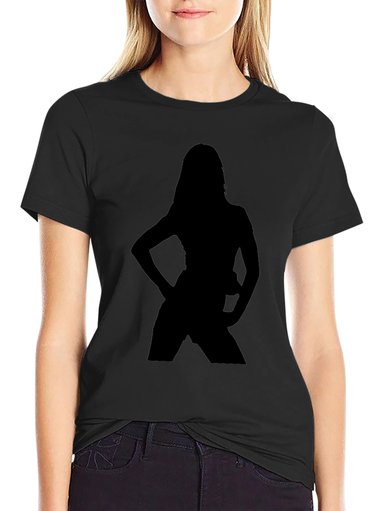 Silhouette Graphic T-Shirt - Black