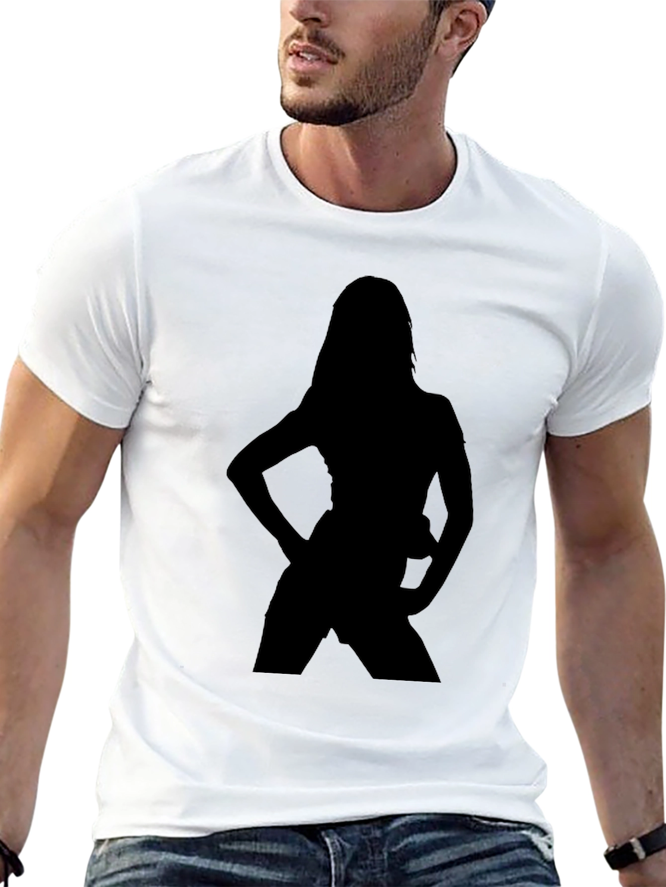 Silhouette Graphic T-Shirt - Black