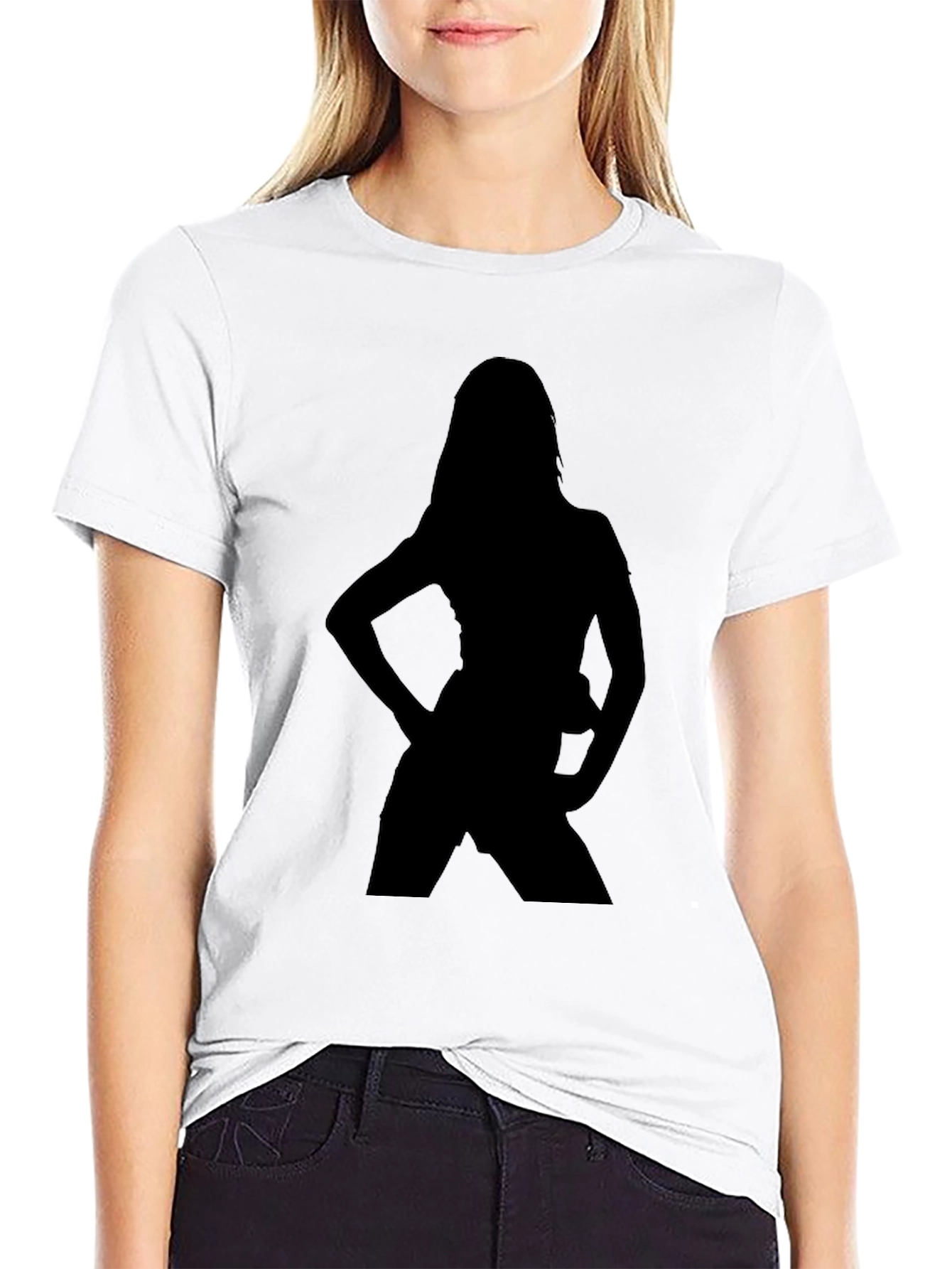 Silhouette Graphic T-Shirt - Black