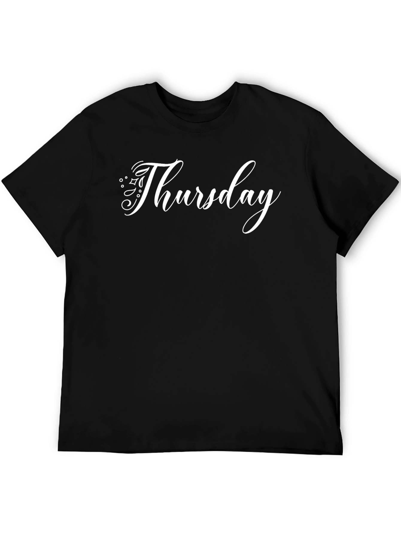 Thursday Graphic Tee - Casual Black T-Shirt