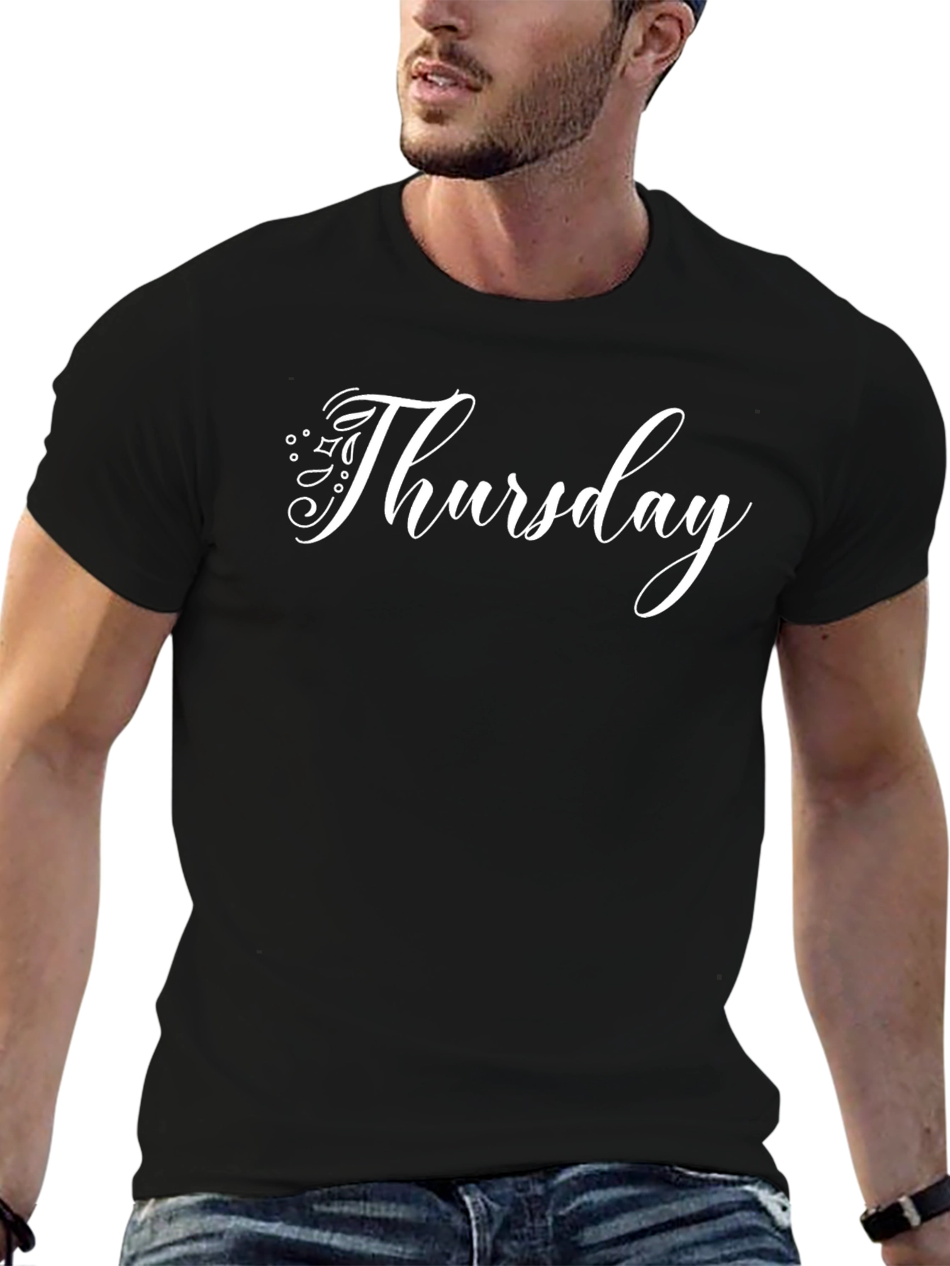 Thursday Graphic Tee - Casual Black T-Shirt
