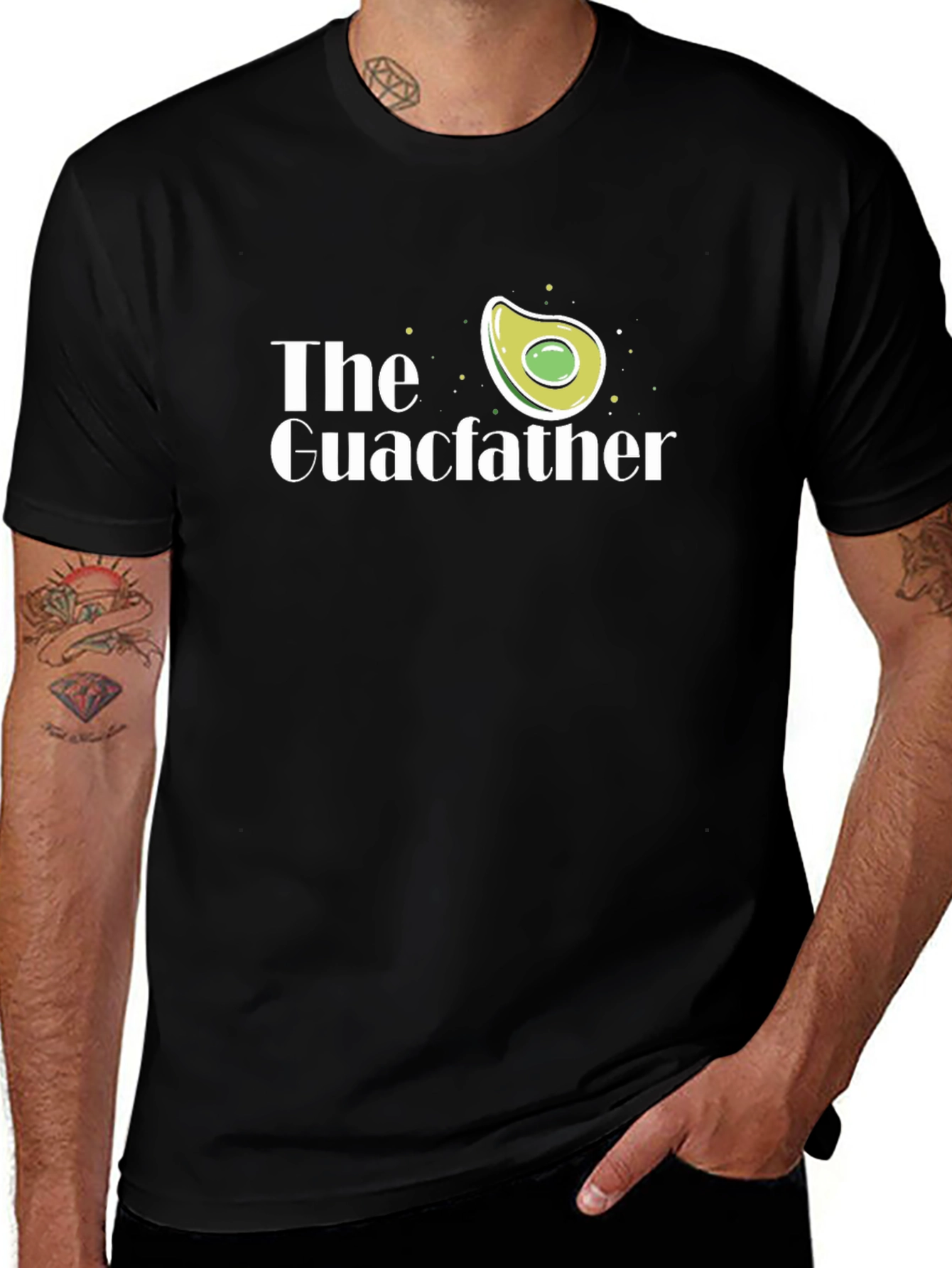 The Guacfather Graphic T-Shirt - Black
