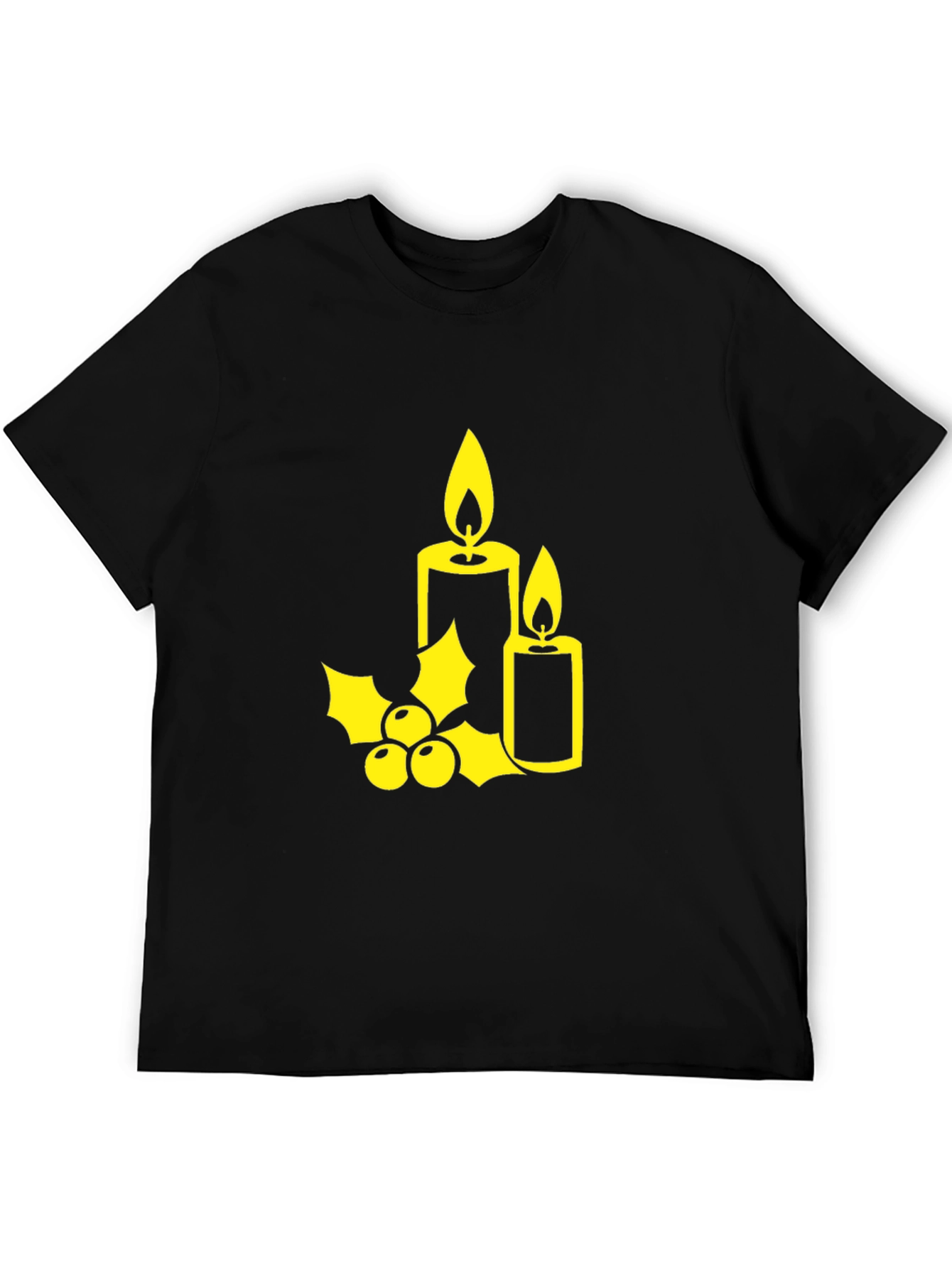 Festive Holiday Candle Graphic Tee
