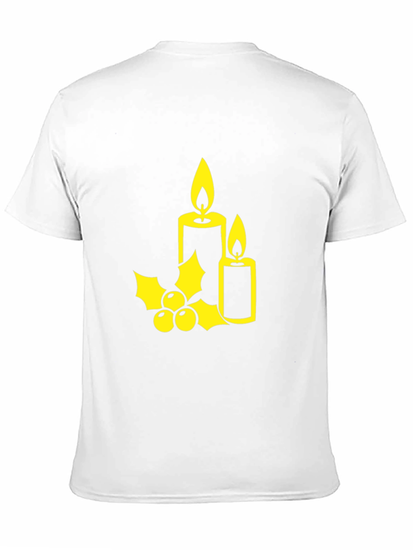Festive Holiday Candle Graphic Tee