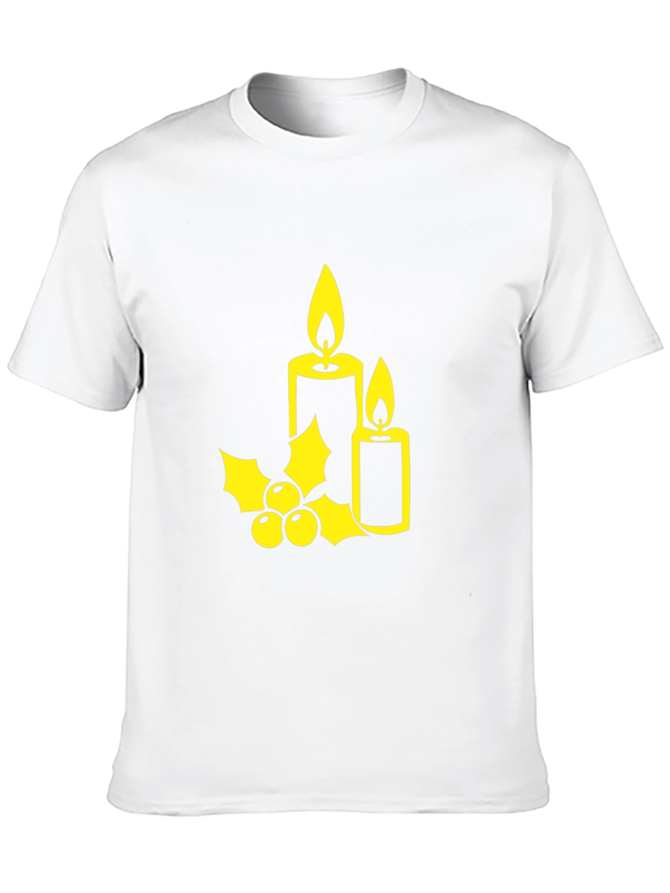 Festive Holiday Candle Graphic Tee