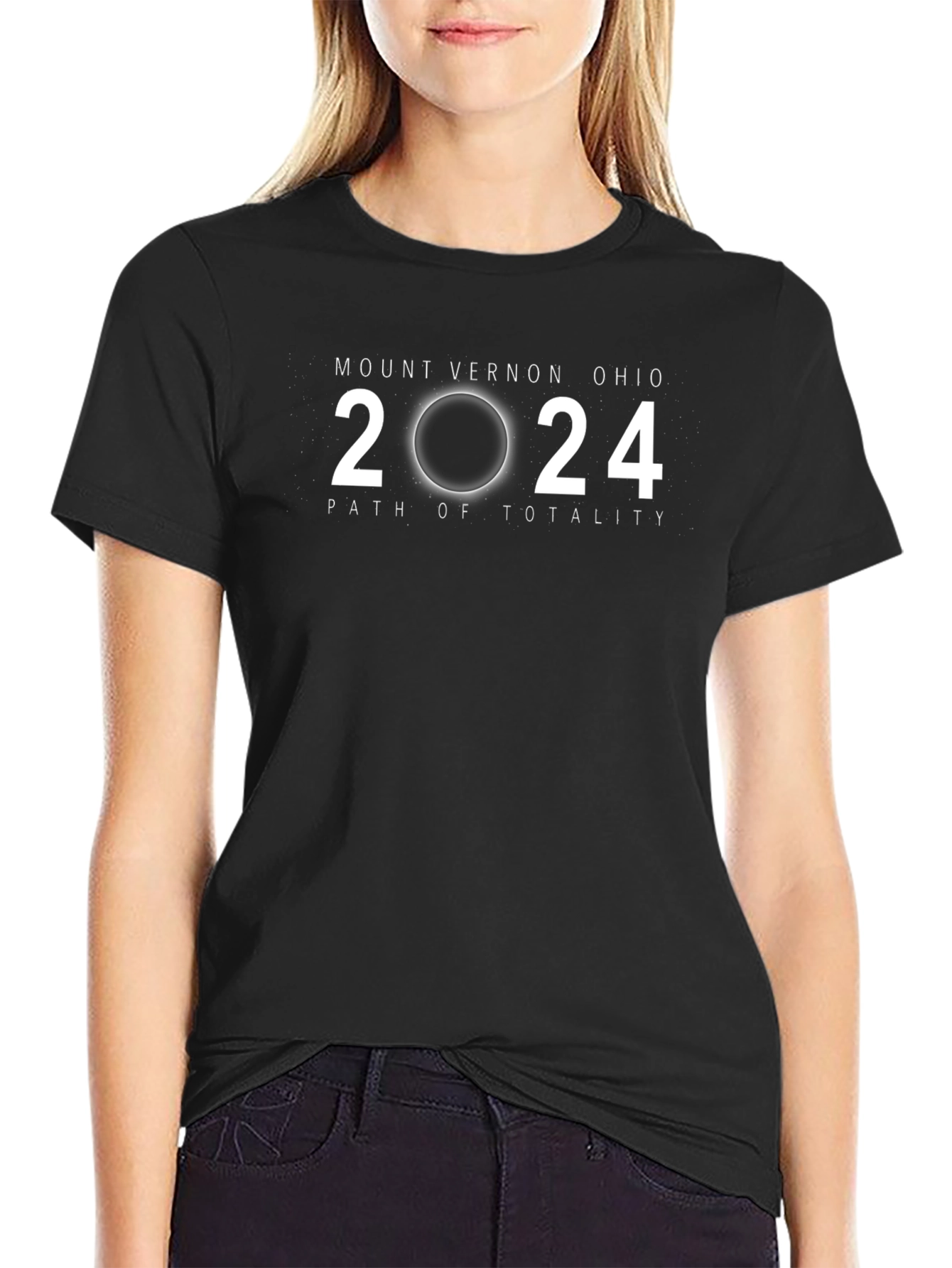 Mount Vernon Ohio 2024 Total Solar Eclipse T-Shirt
