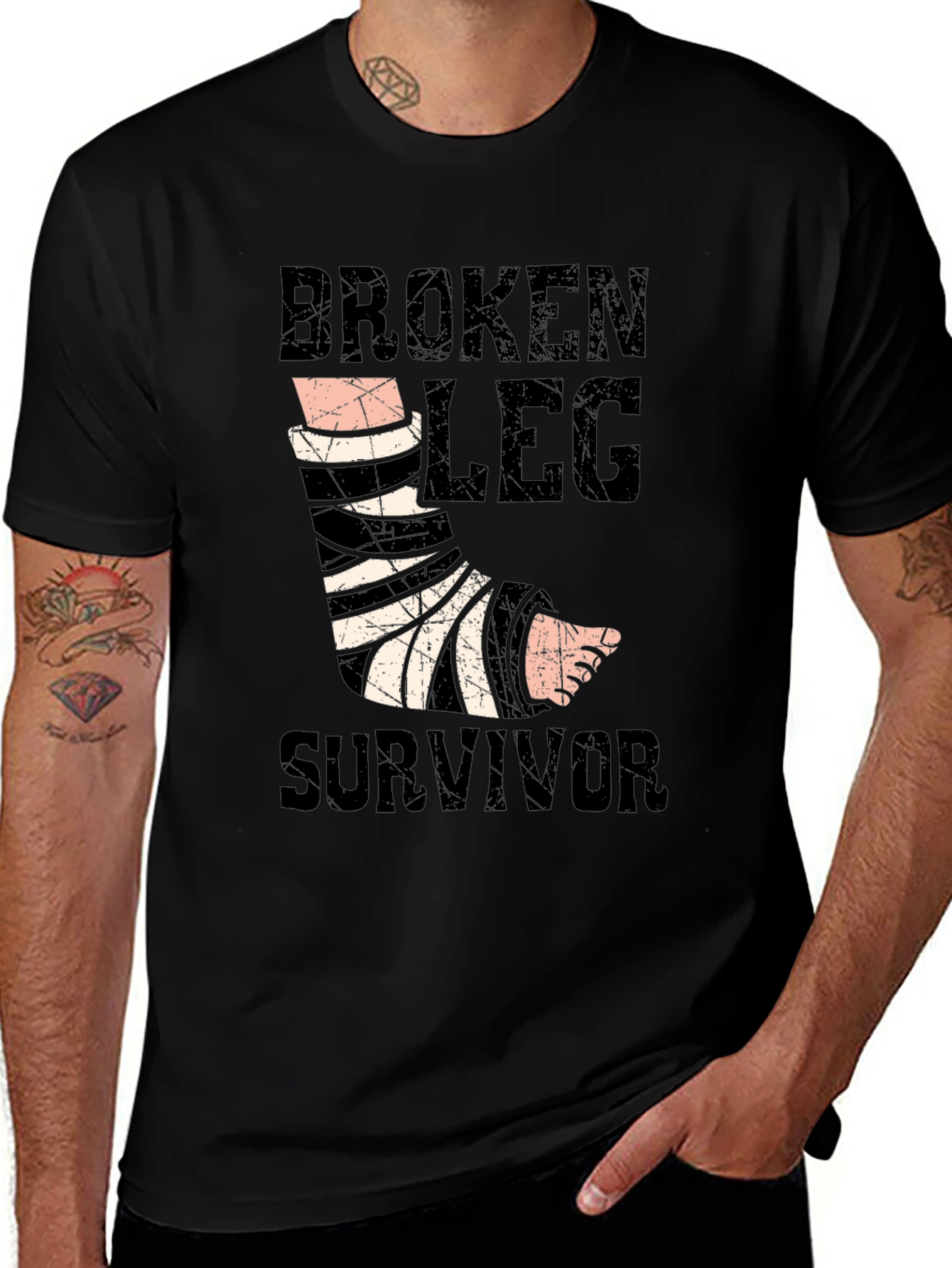 Broken Leg Survivor T-Shirt - Get Well Gift