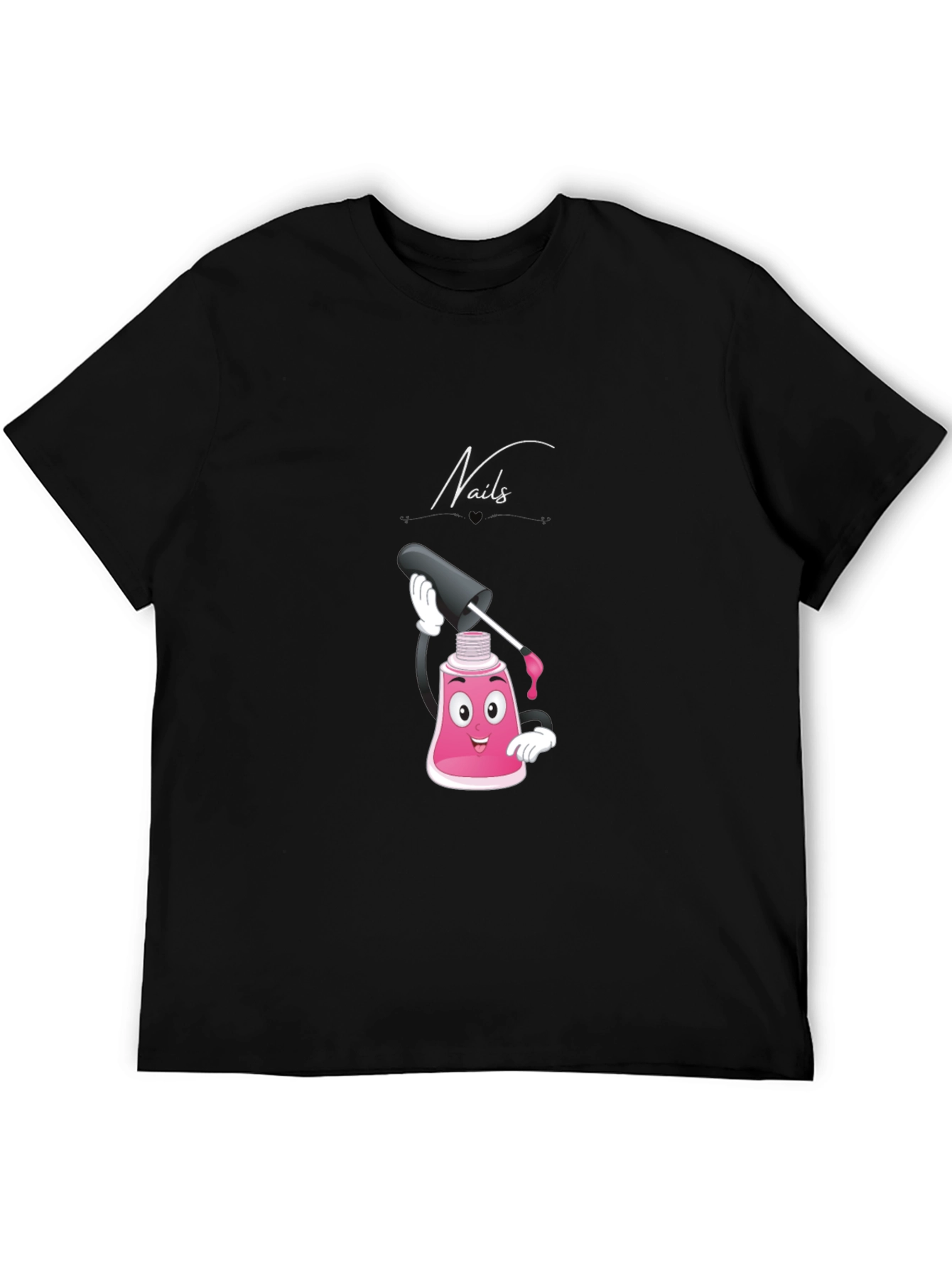 Nails Cartoon Graphic T-Shirt