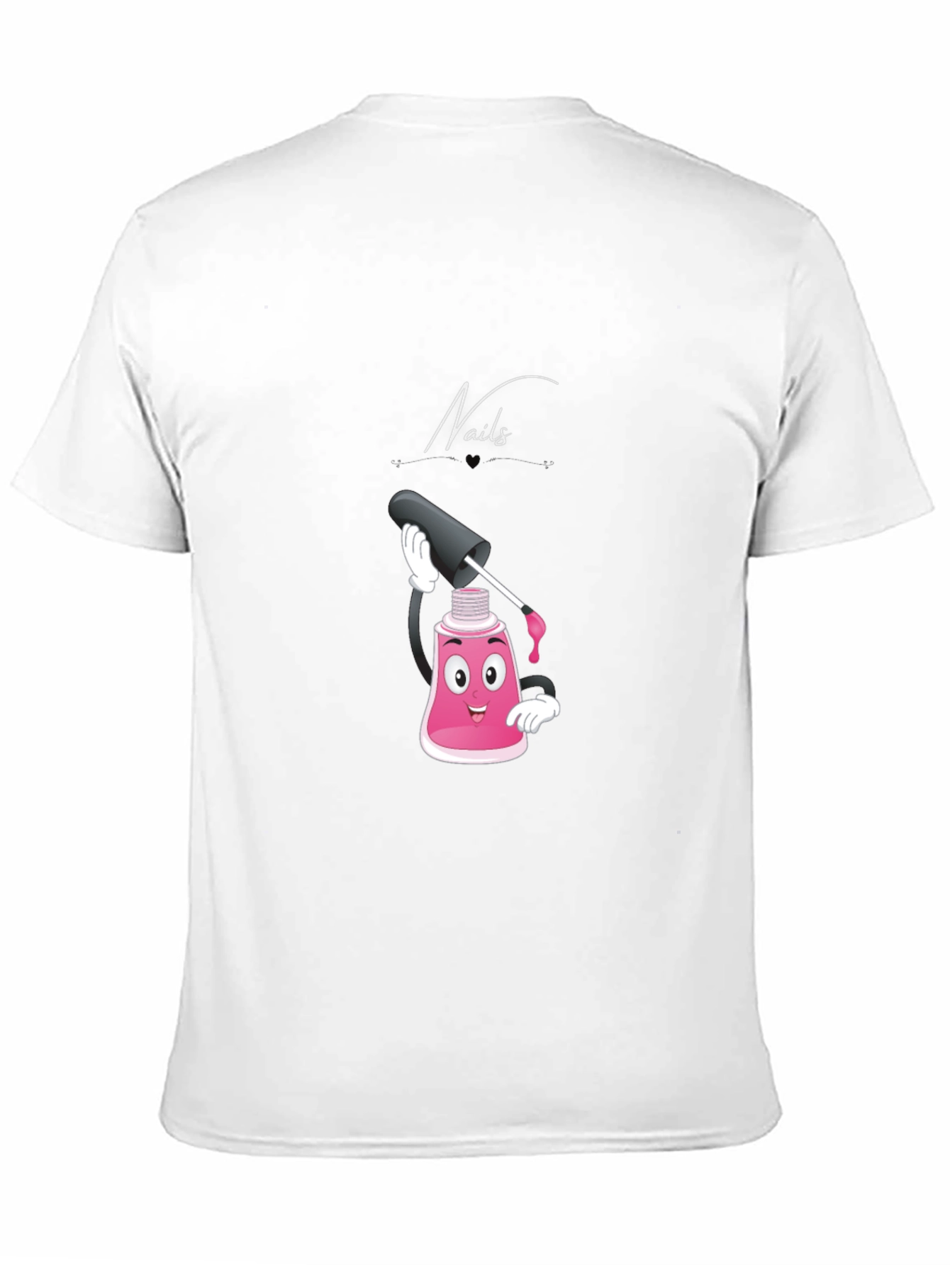 Nails Cartoon Graphic T-Shirt
