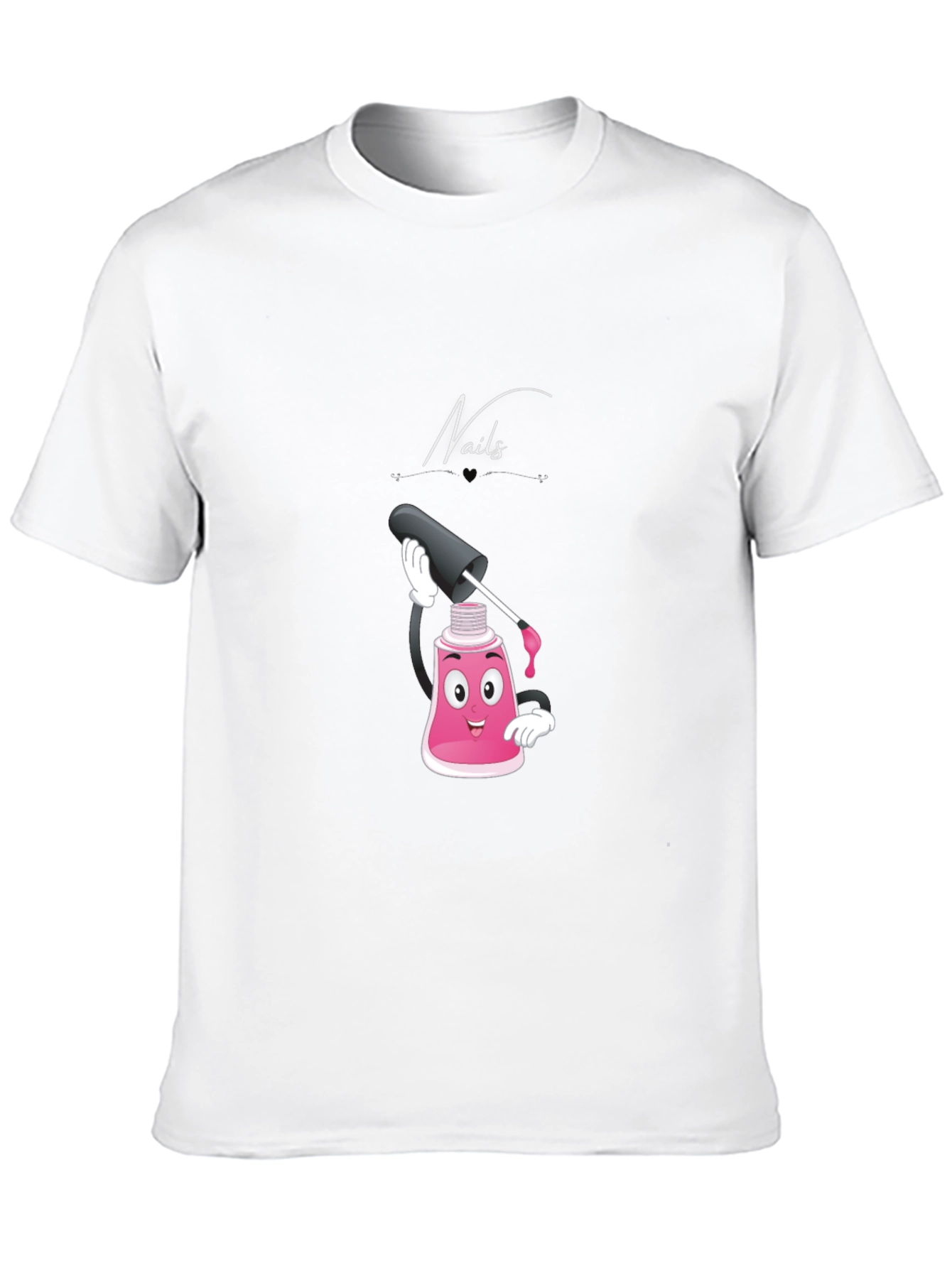 Nails Cartoon Graphic T-Shirt
