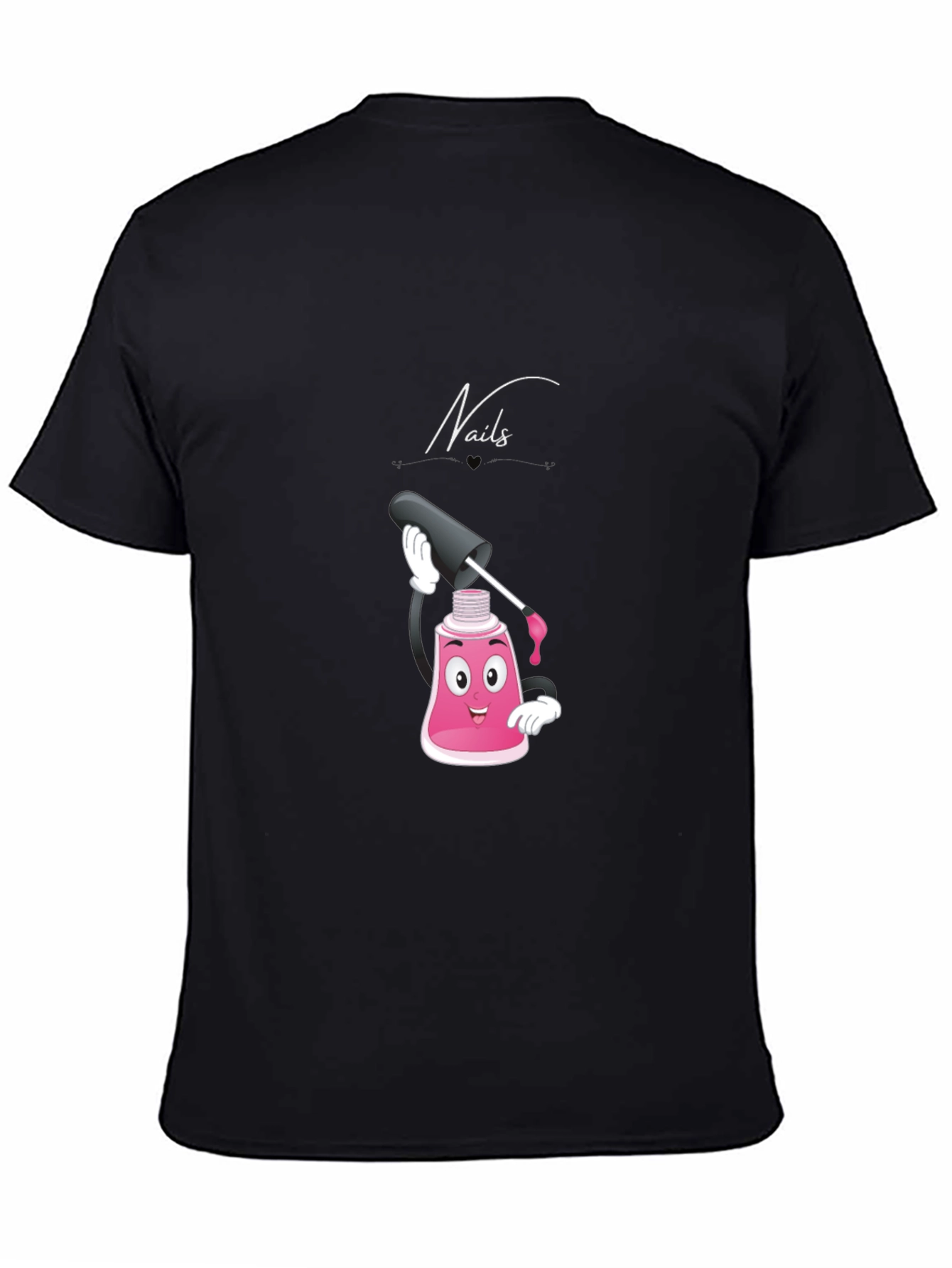 Nails Cartoon Graphic T-Shirt