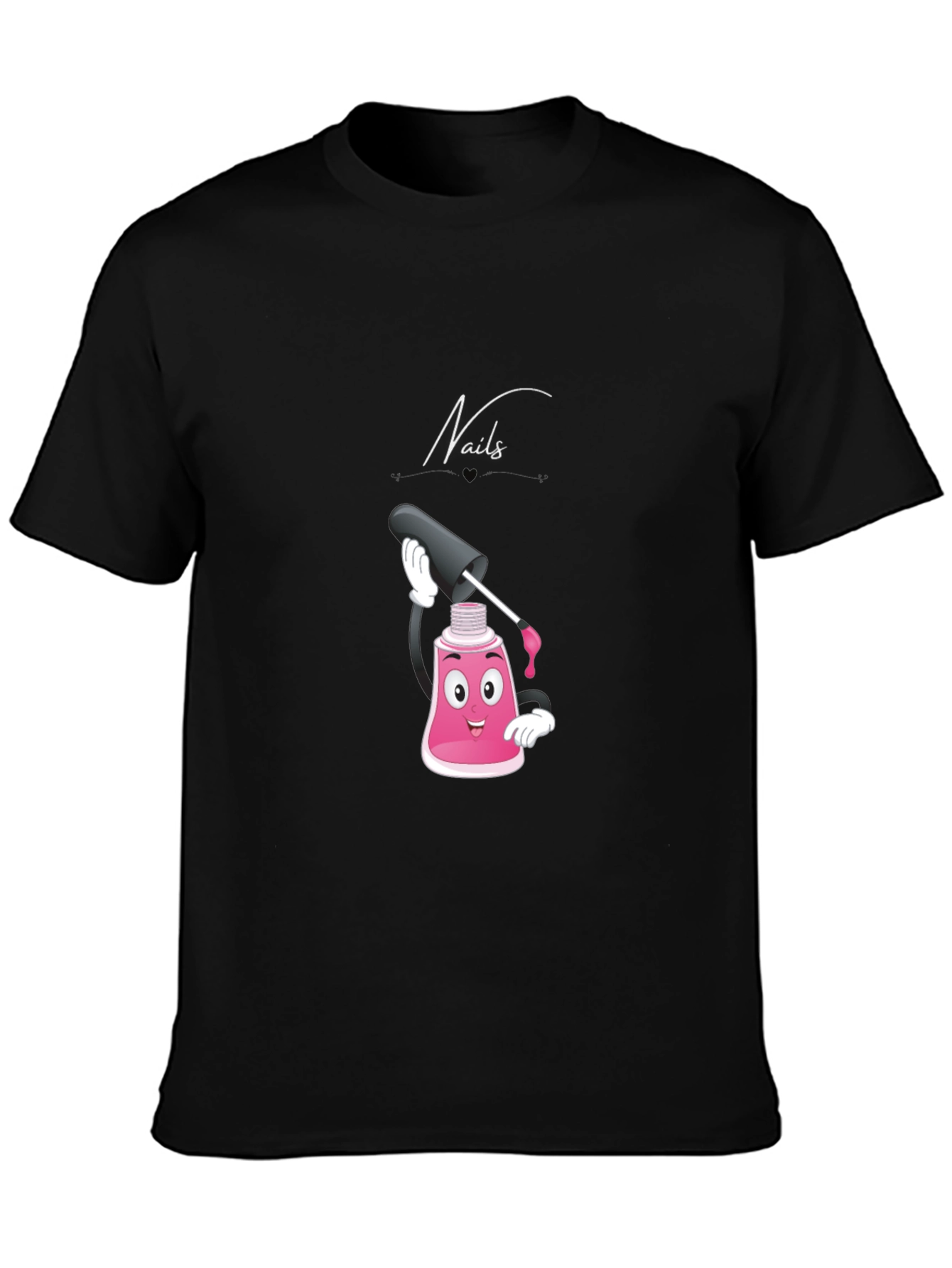 Nails Cartoon Graphic T-Shirt