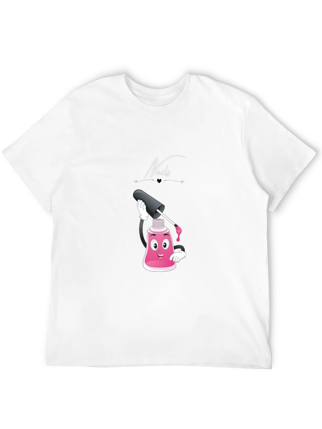 Nails Cartoon Graphic T-Shirt