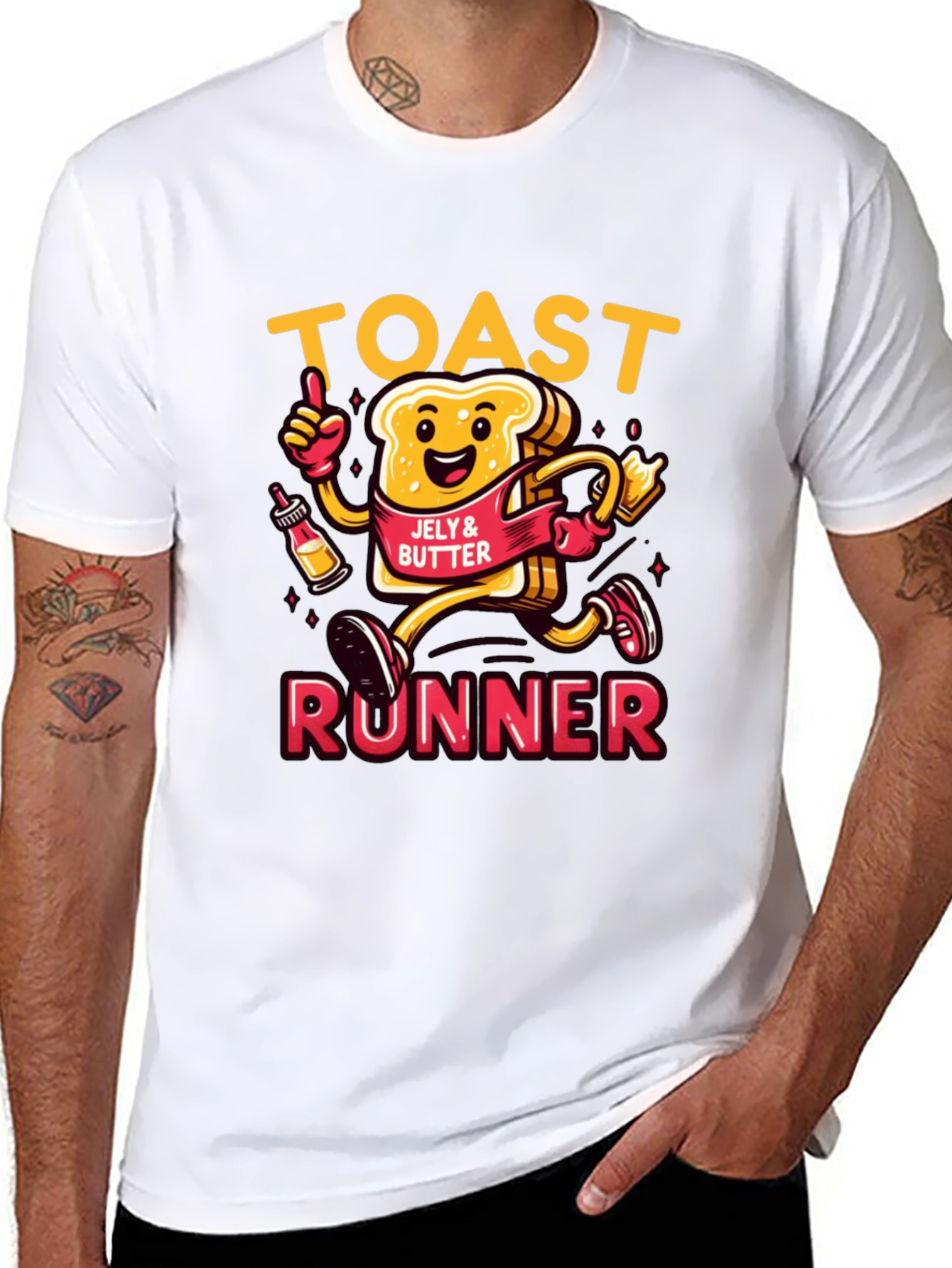 Toast Runner Graphic T-Shirt