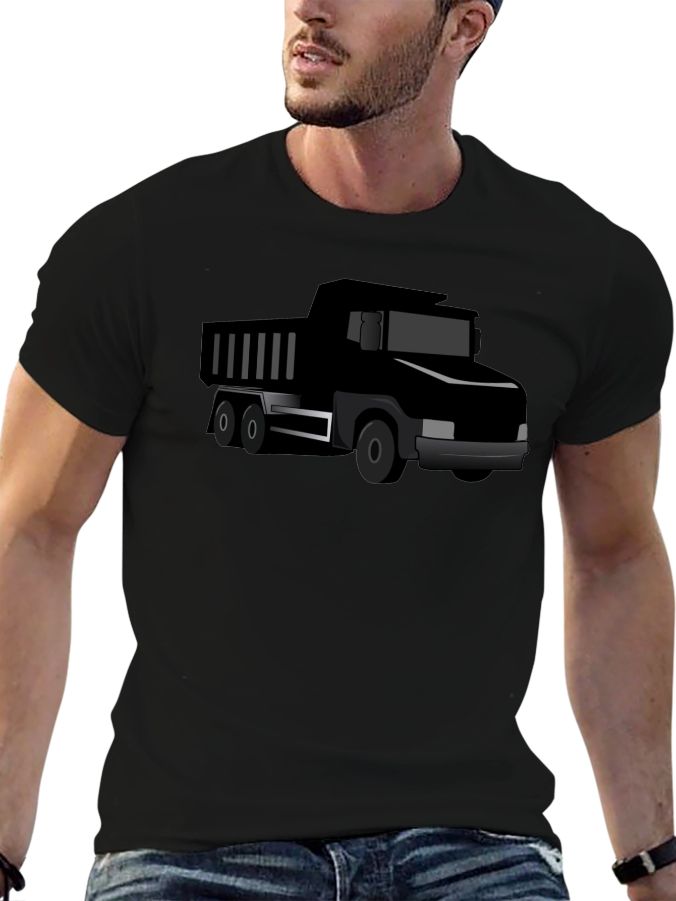 Black Truck Graphic Tee - Cool Mens T-Shirt