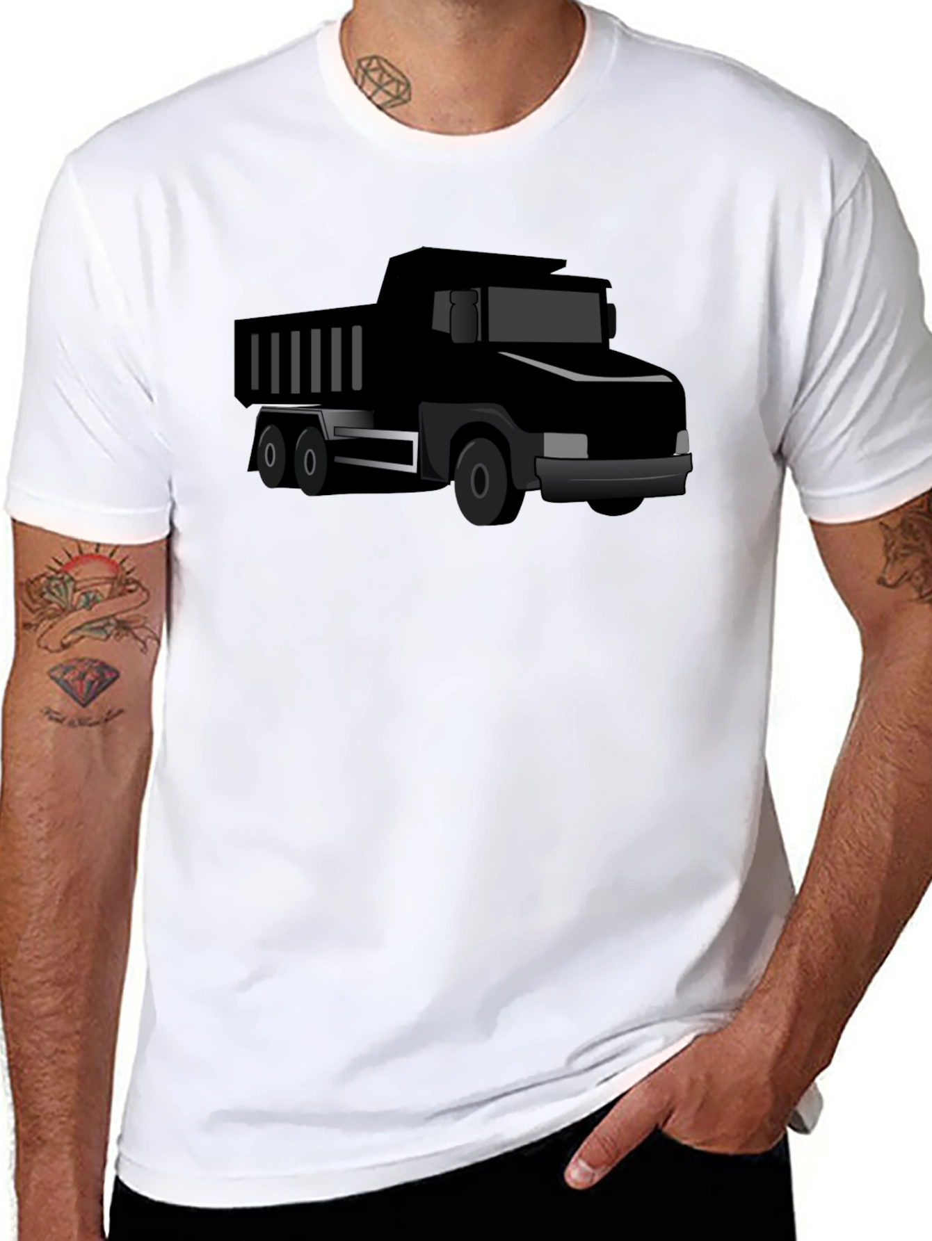 Black Truck Graphic Tee - Cool Mens T-Shirt