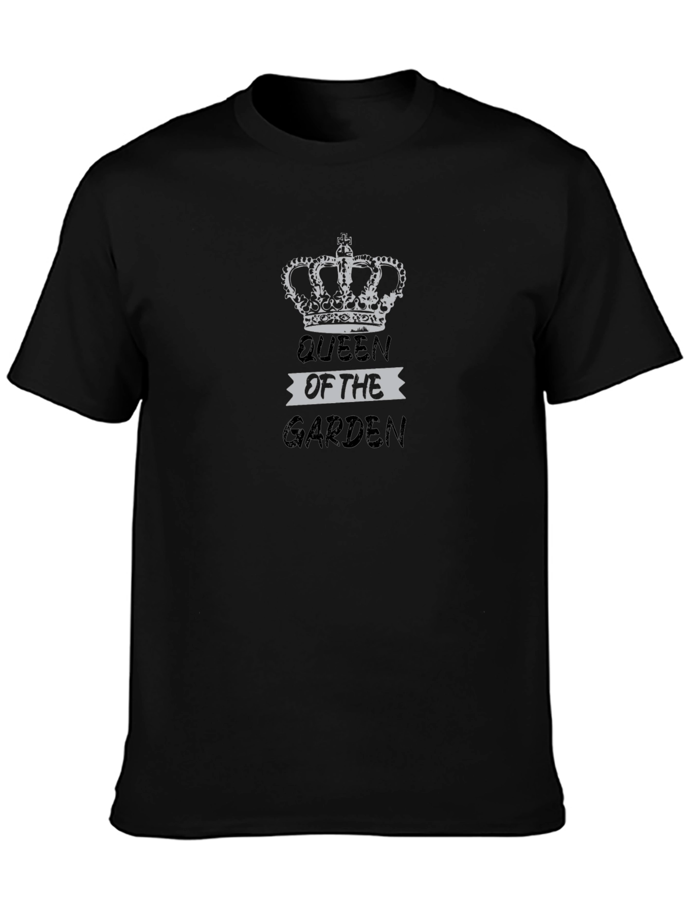 Queen of the Garden Black Graphic T-Shirt