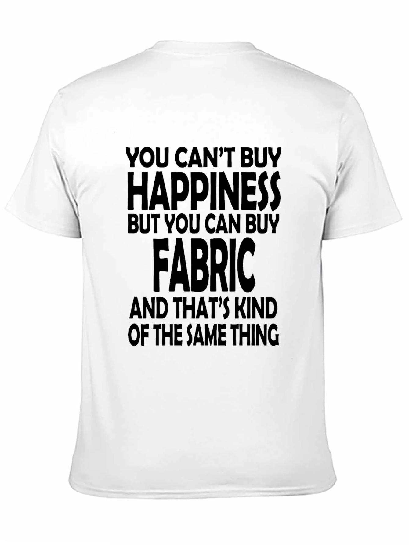 Happiness Fabric Graphic Tee - Soft Cotton Blend