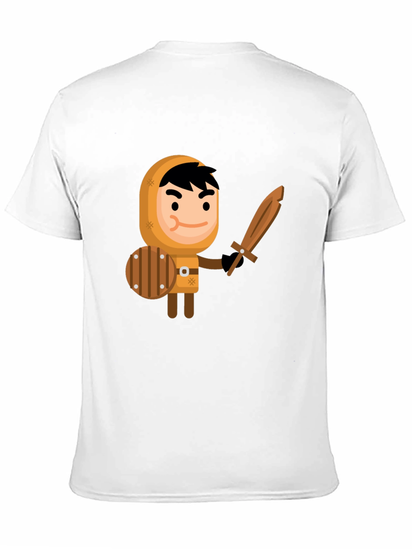 Cartoon Knight Graphic Tee - Fun Unique Design