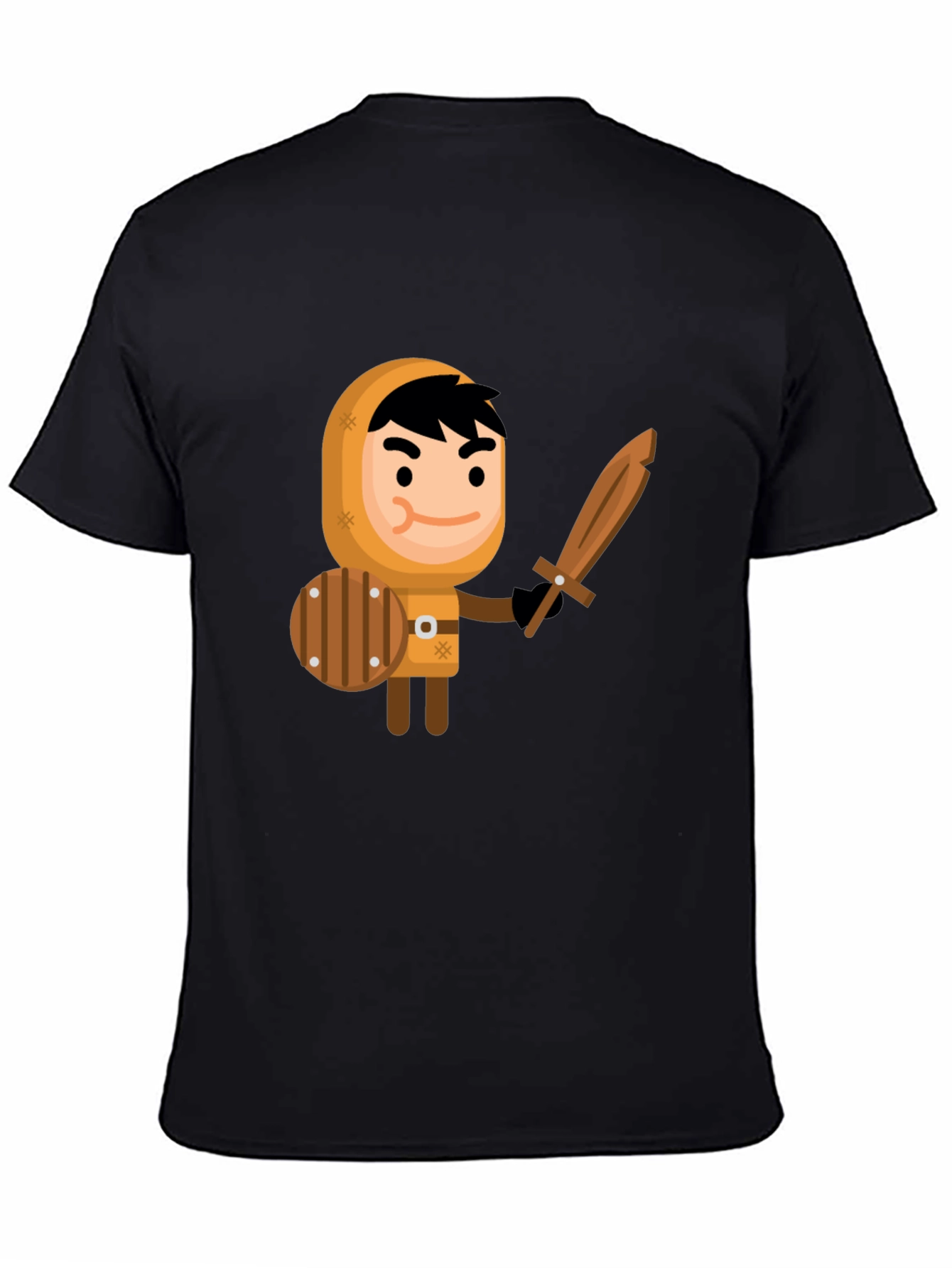 Cartoon Knight Graphic Tee - Fun Unique Design