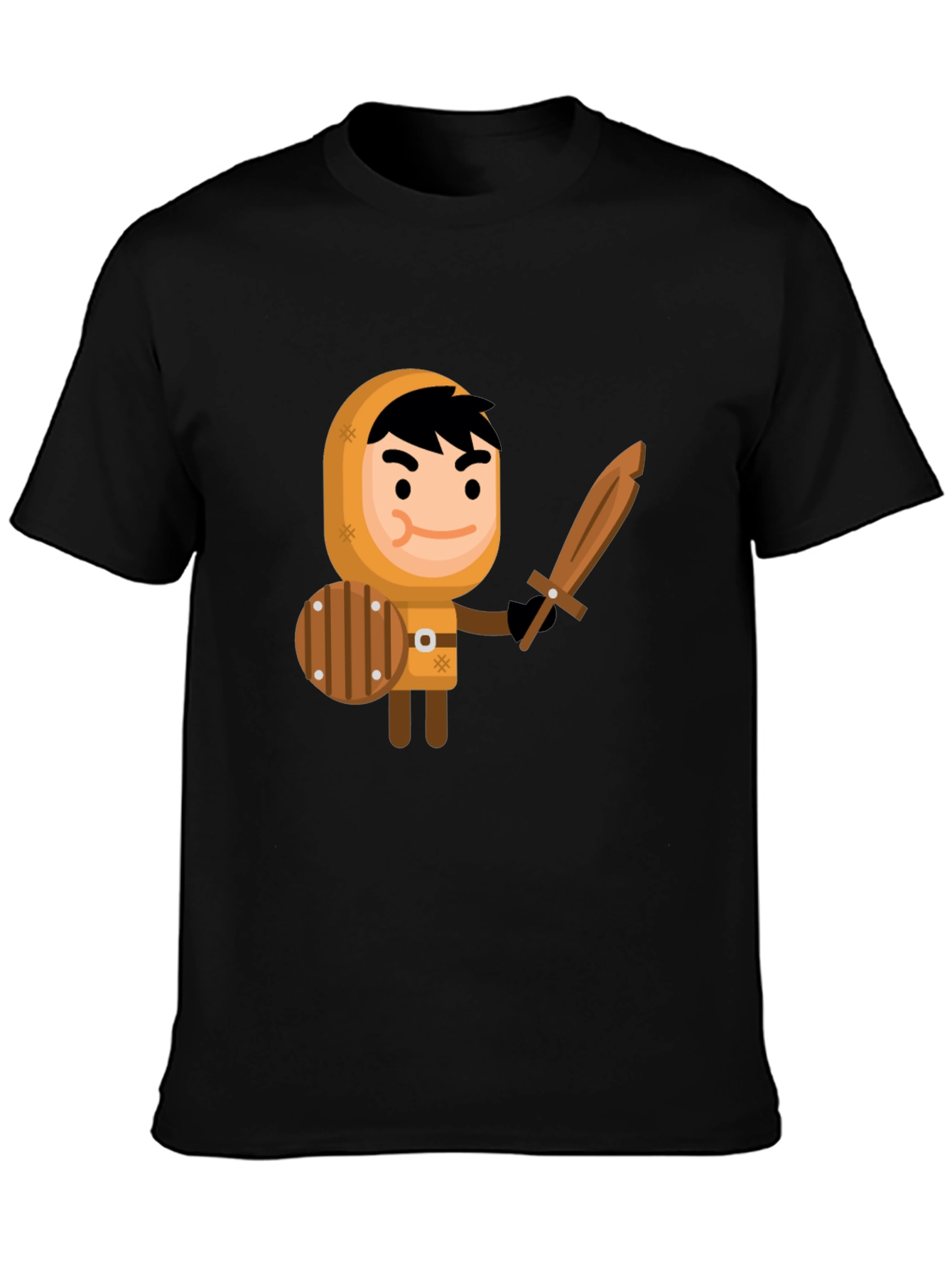 Cartoon Knight Graphic Tee - Fun Unique Design