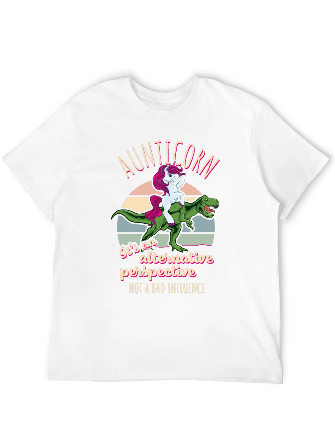 Aunticorn Dinosaur Graphic T-Shirt