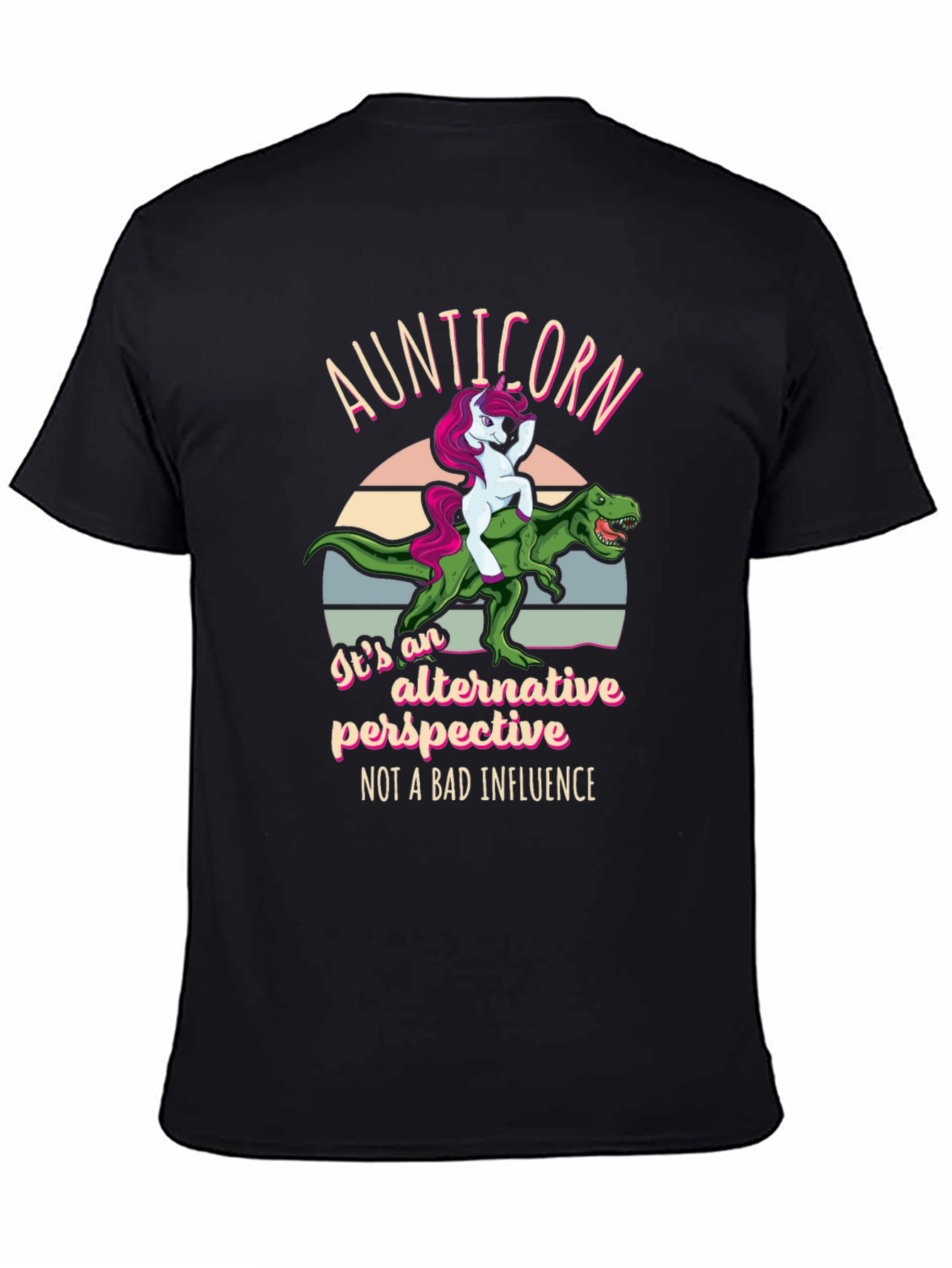 Aunticorn Dinosaur Graphic T-Shirt