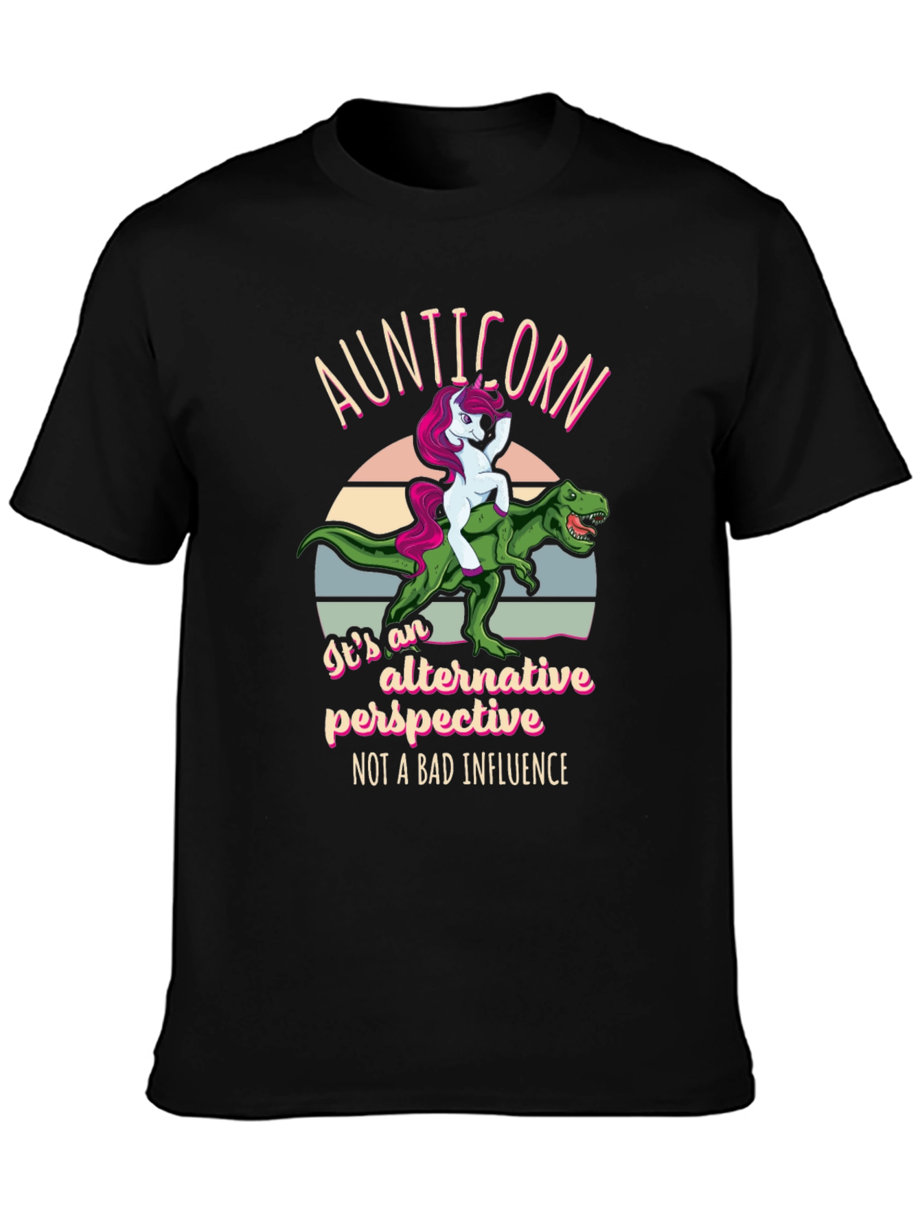 Aunticorn Dinosaur Graphic T-Shirt
