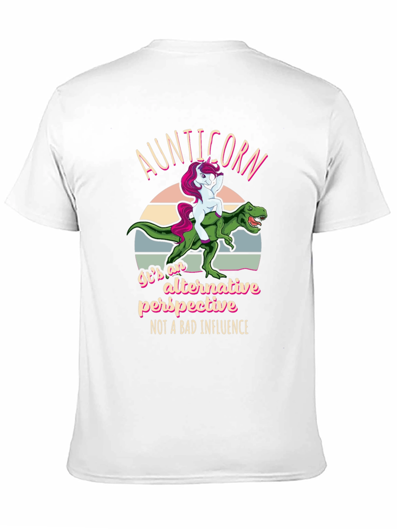 Aunticorn Dinosaur Graphic T-Shirt