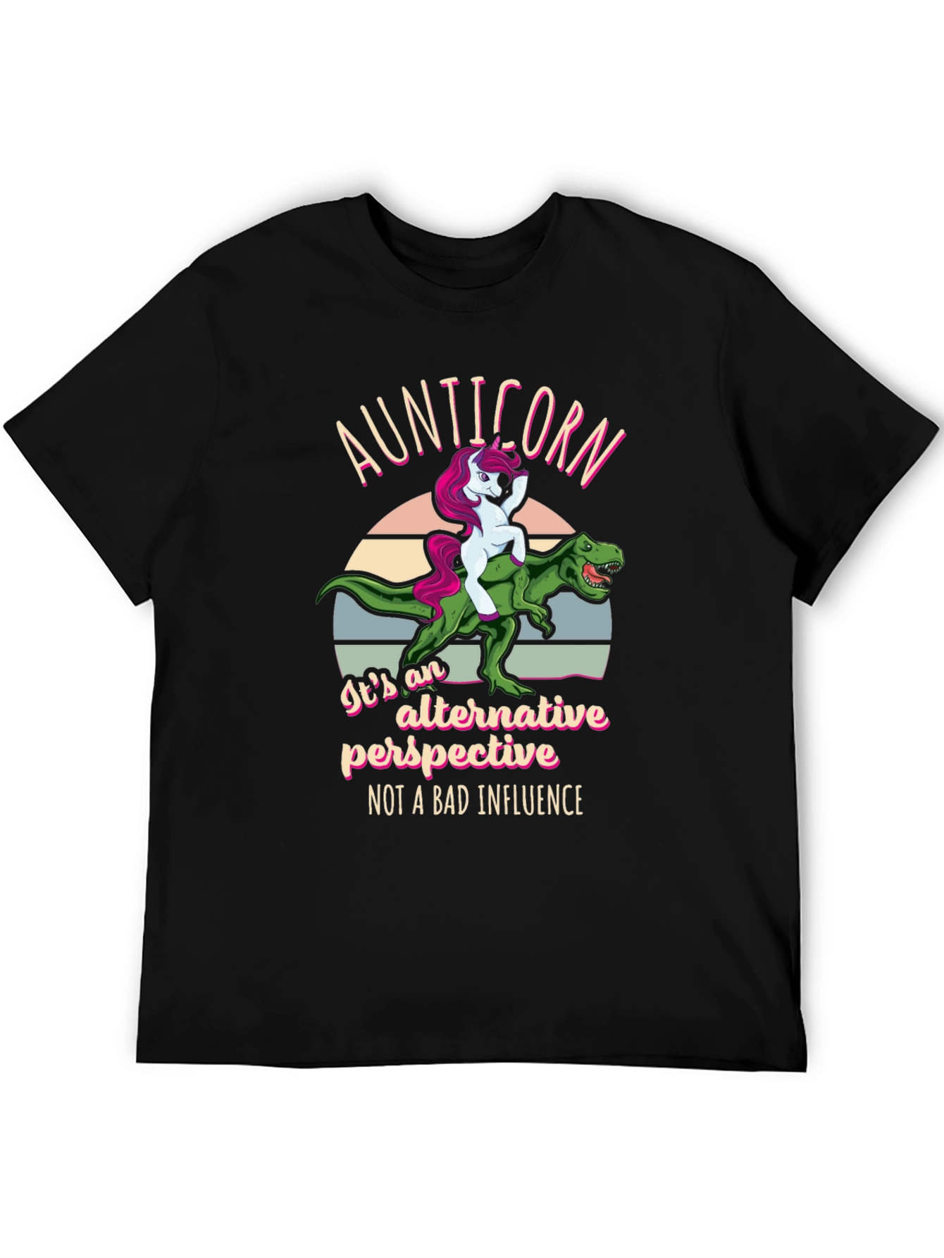 Aunticorn Dinosaur Graphic T-Shirt
