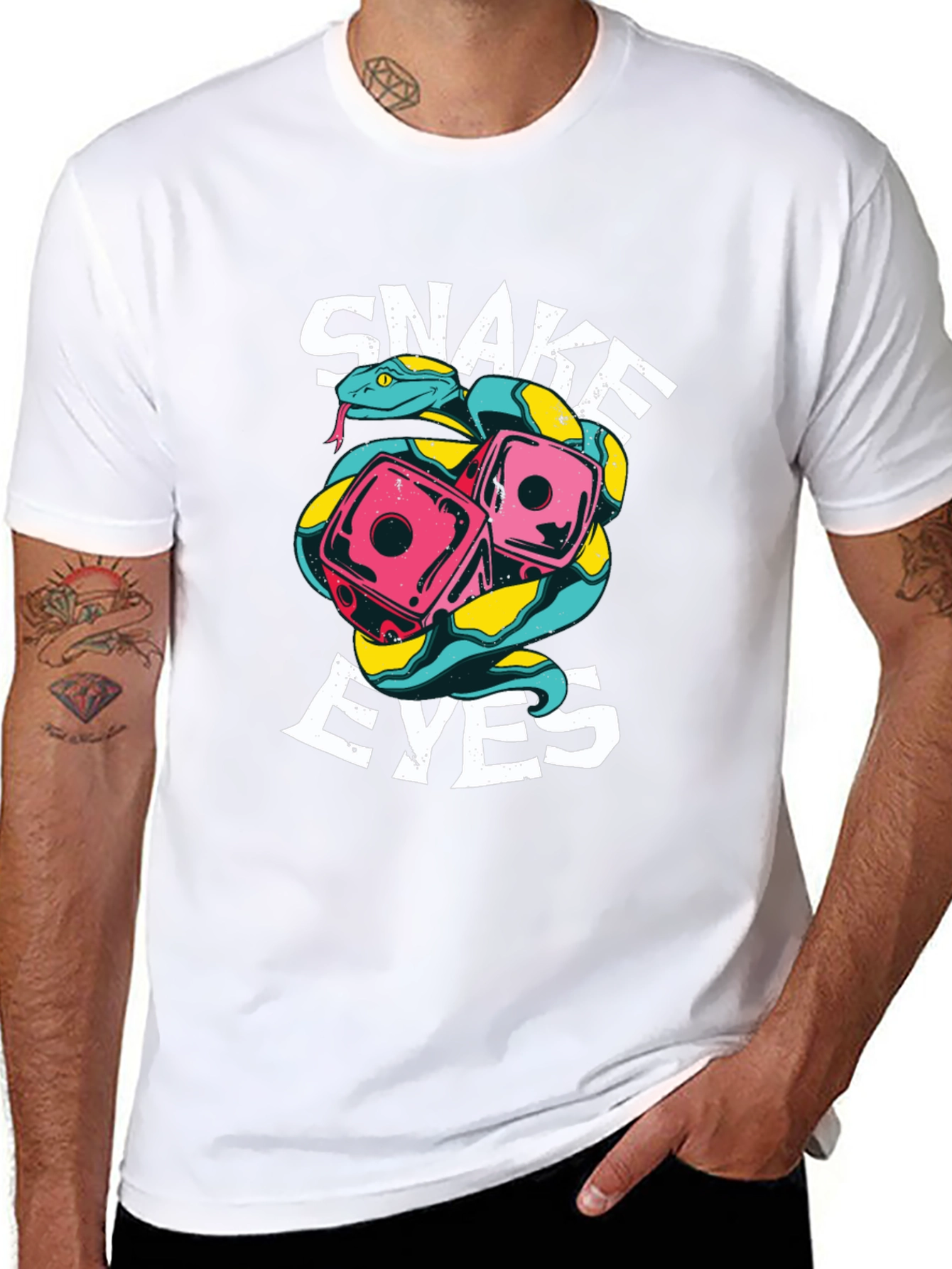 Snake Eyes Graphic Tee - Black T-Shirt