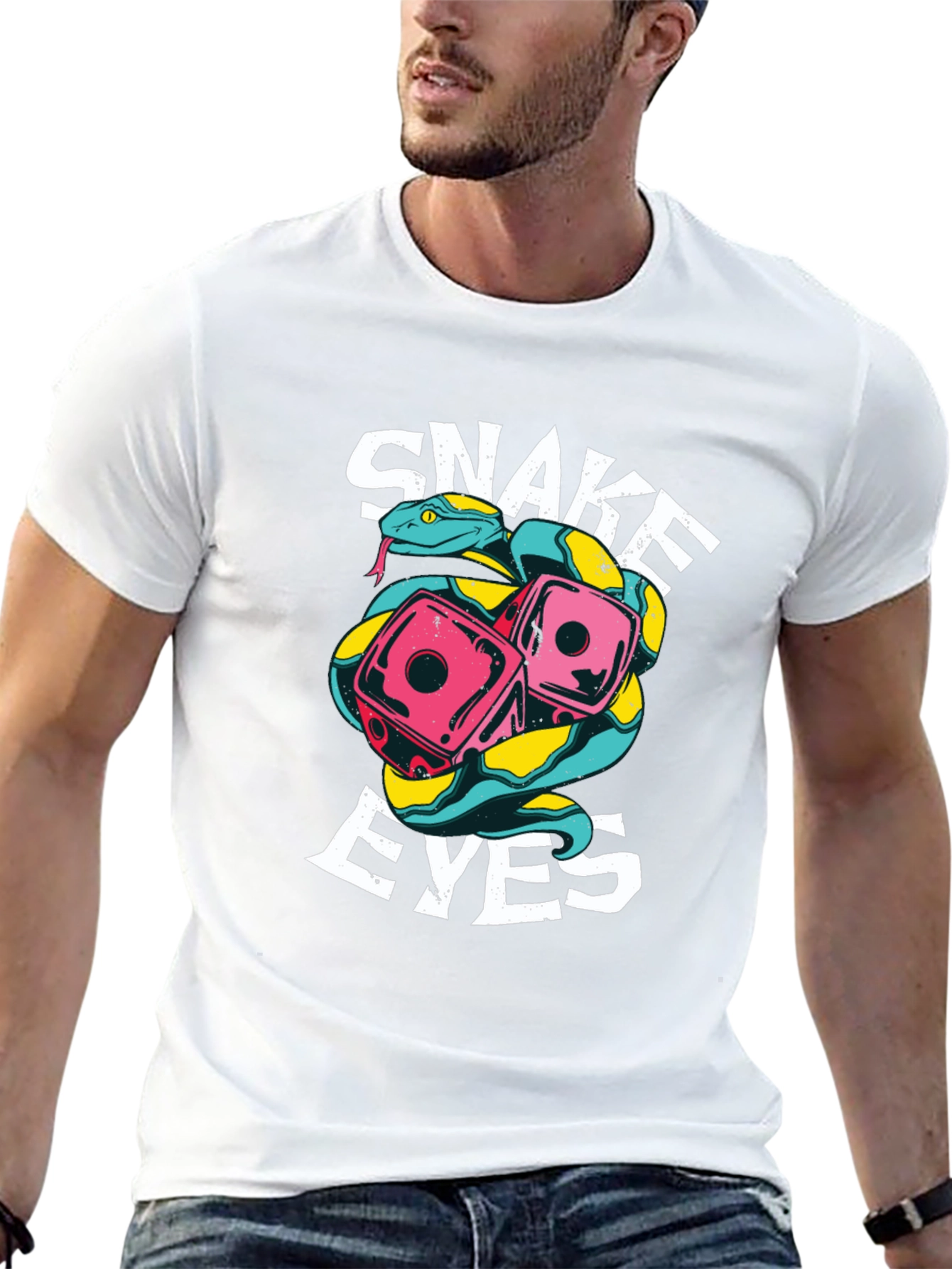 Snake Eyes Graphic Tee - Black T-Shirt