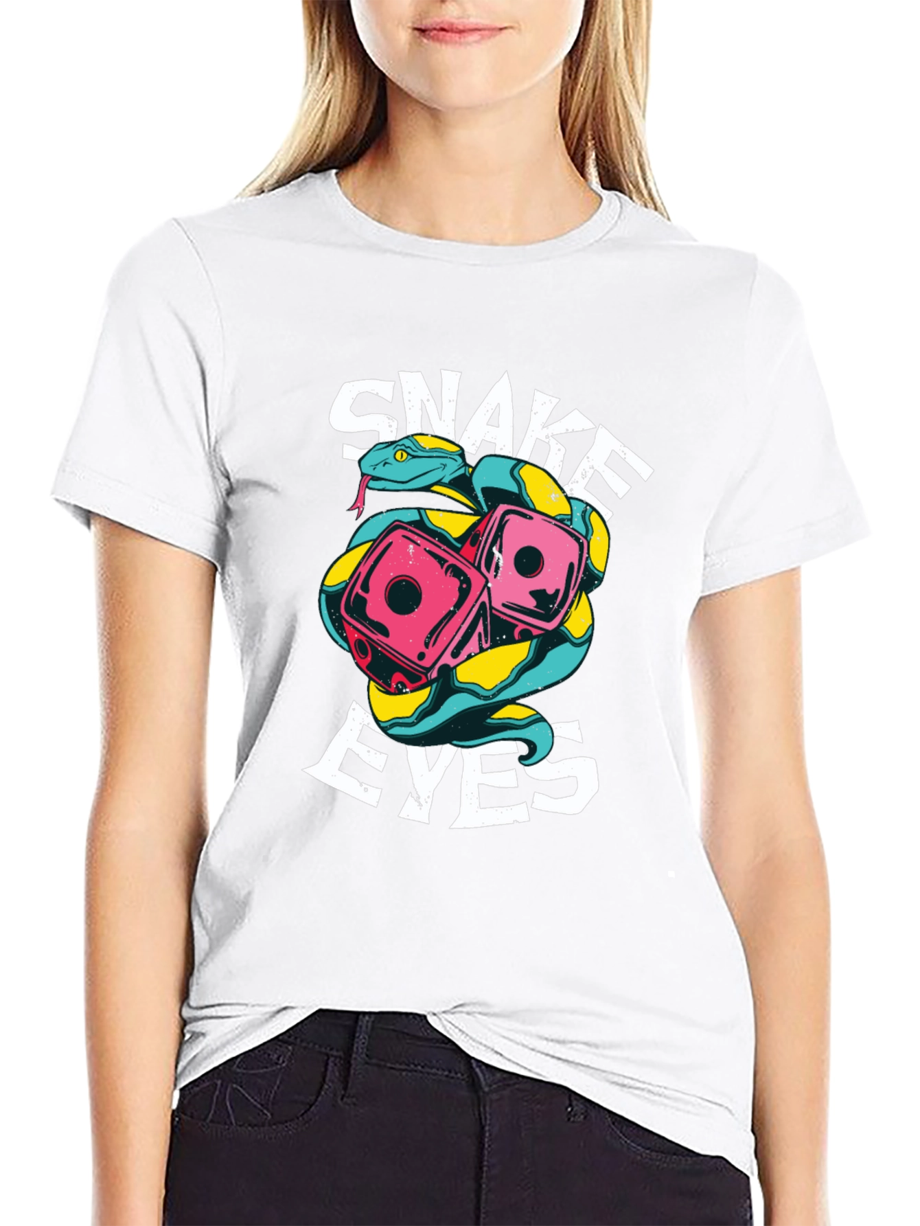 Snake Eyes Graphic Tee - Black T-Shirt