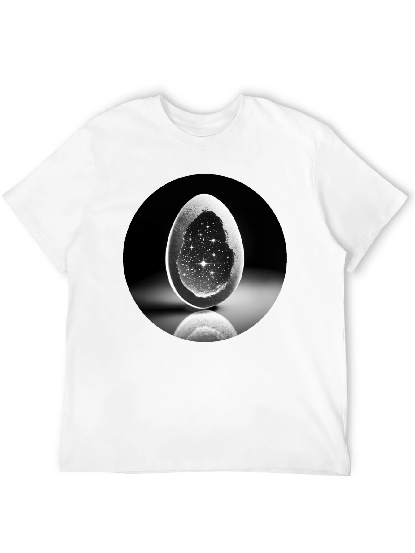 Galaxy Egg Graphic Tee - Unique Space T-Shirt