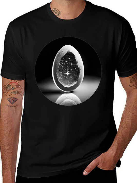 Galaxy Egg Graphic Tee - Unique Space T-Shirt