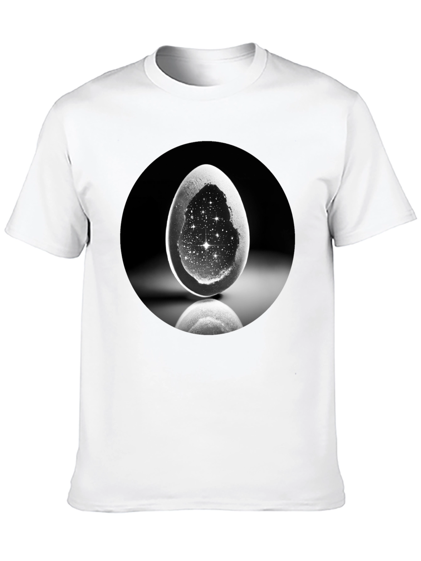 Galaxy Egg Graphic Tee - Unique Space T-Shirt