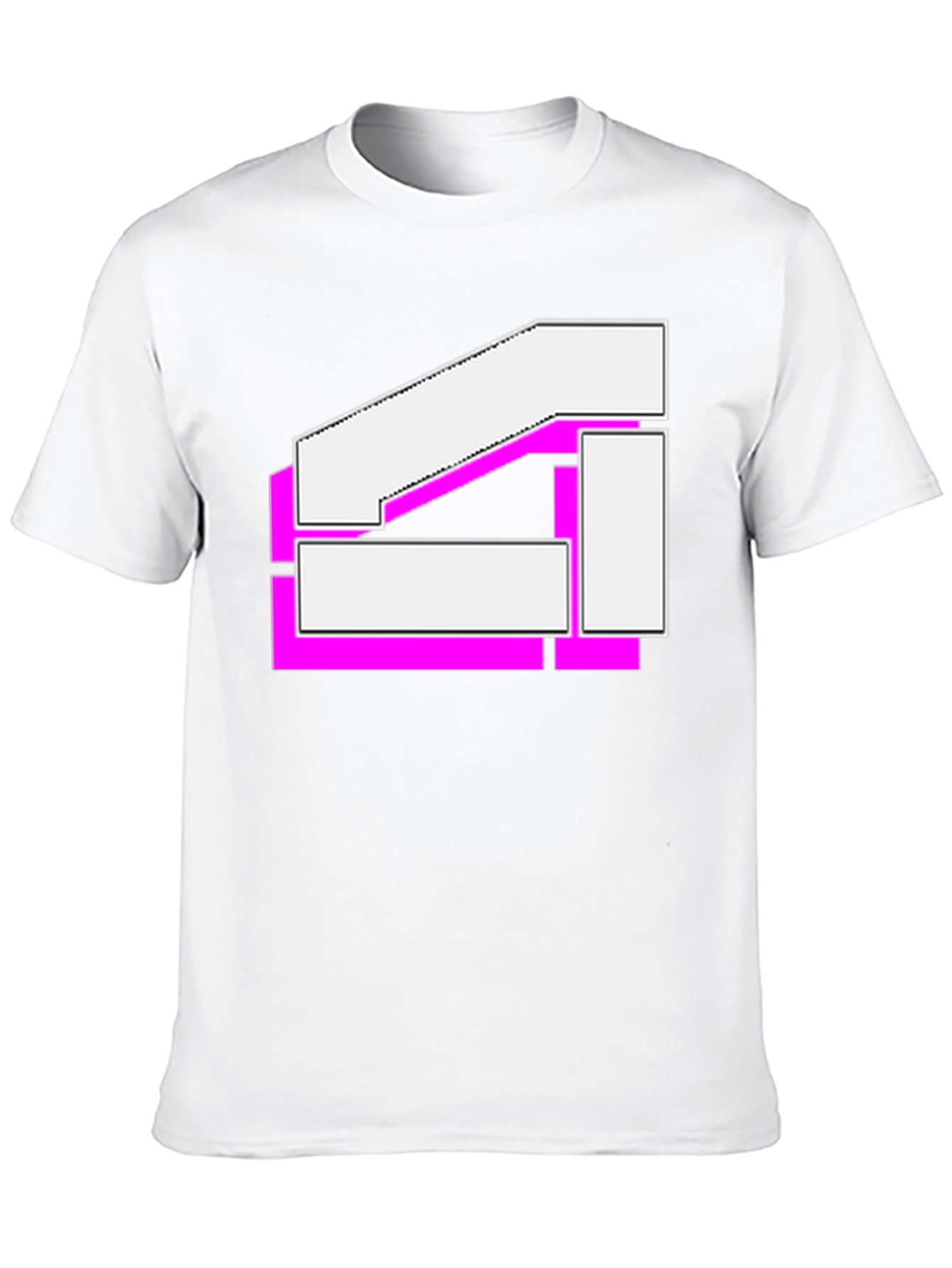 Geometric Graphic T-Shirt - Modern Streetwear Tee